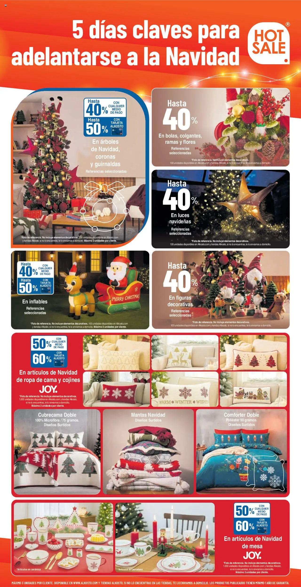Alkosto - Hot Sale │ válido desde el 16.10.2025 | Página: 7 | Productos: Té, Ropa, Κασέρι, Mesa