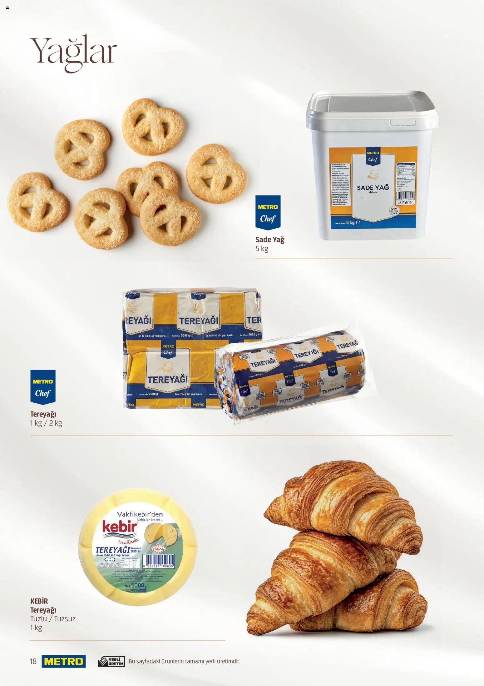 Metro - Pastacılık Kataloğu - 06.04.2026 tarihinden itibaren geçerlidir | Sayfa: 18 | Ürünler: Süt, Tereyağı, Yağ