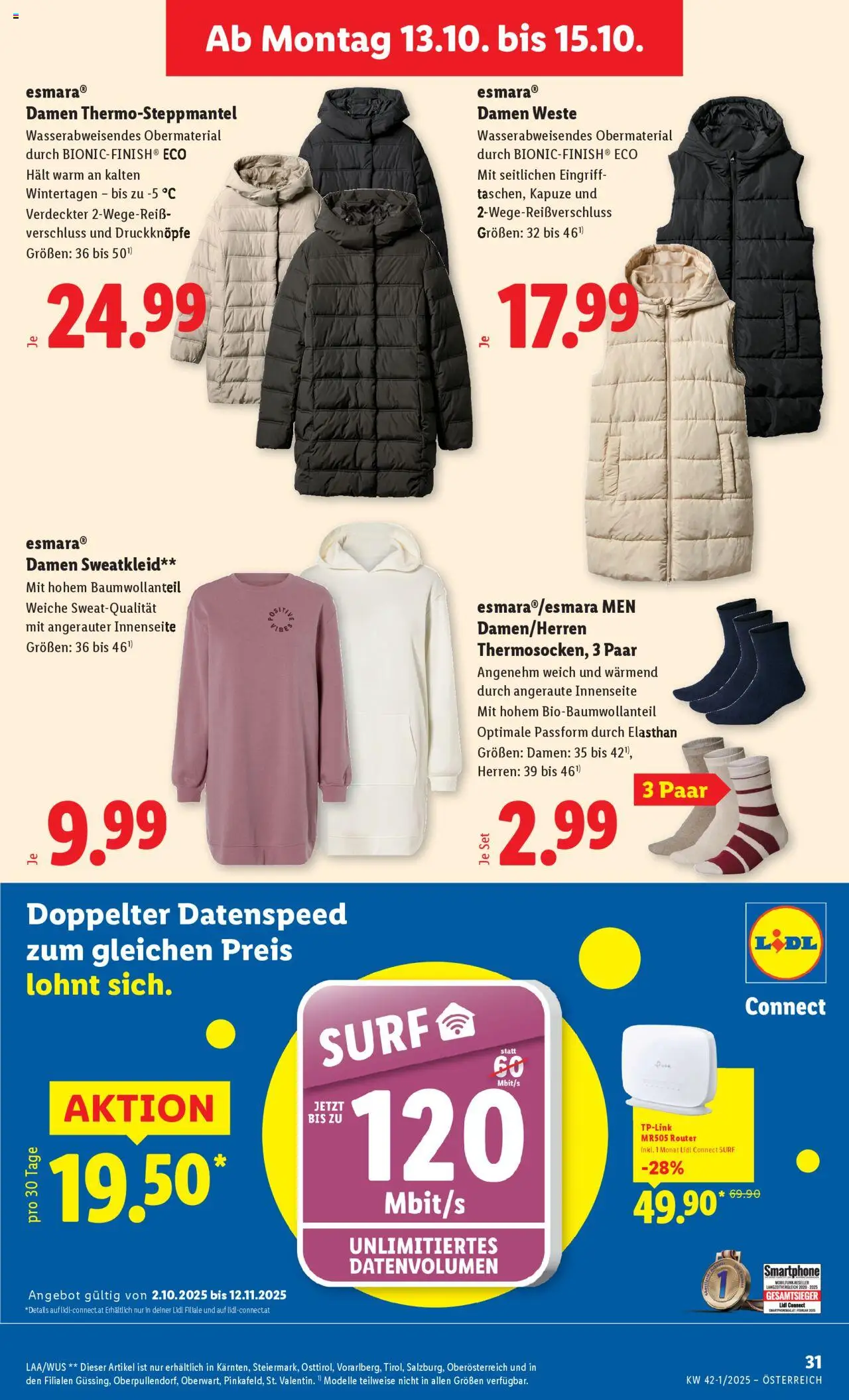 Lidl - Altenmarkt im Pongau, St. Johann im Pongau, Zell am See gültig ab 09.10.2025 | Seite: 37 | Produkte: Weste, Smartphone