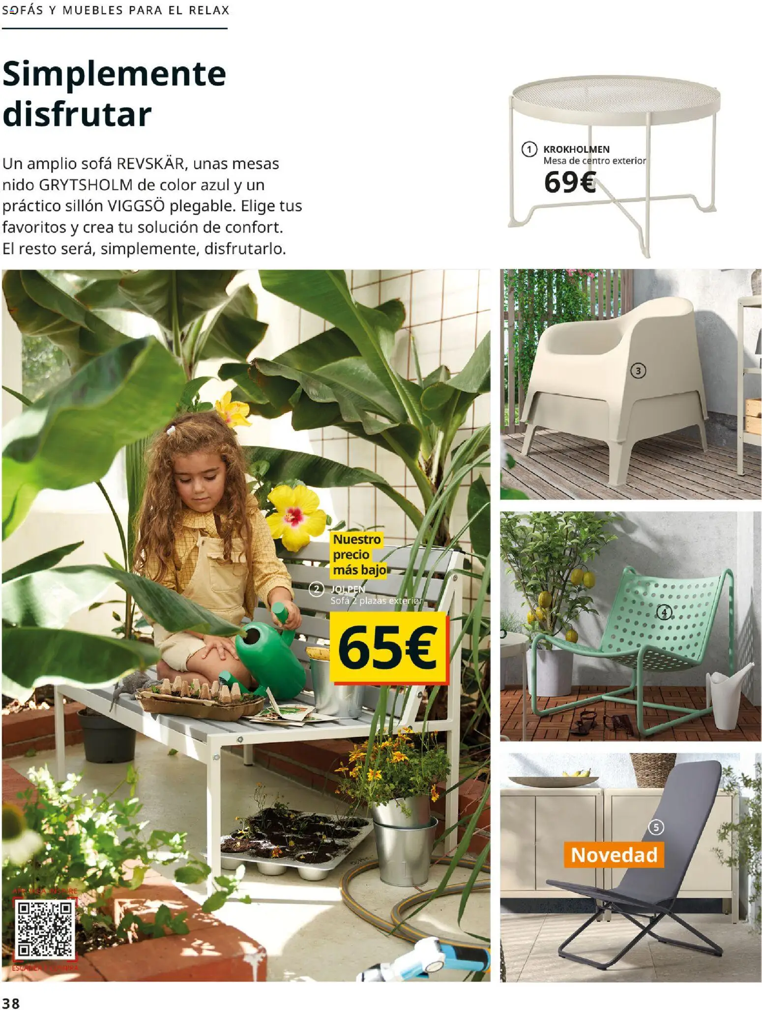 Catálogo IKEA Muebles de exterior │ válido desde el 17.12.2025 | Página: 38 | Productos: Muebles, Sofá, Sillón, Mesa