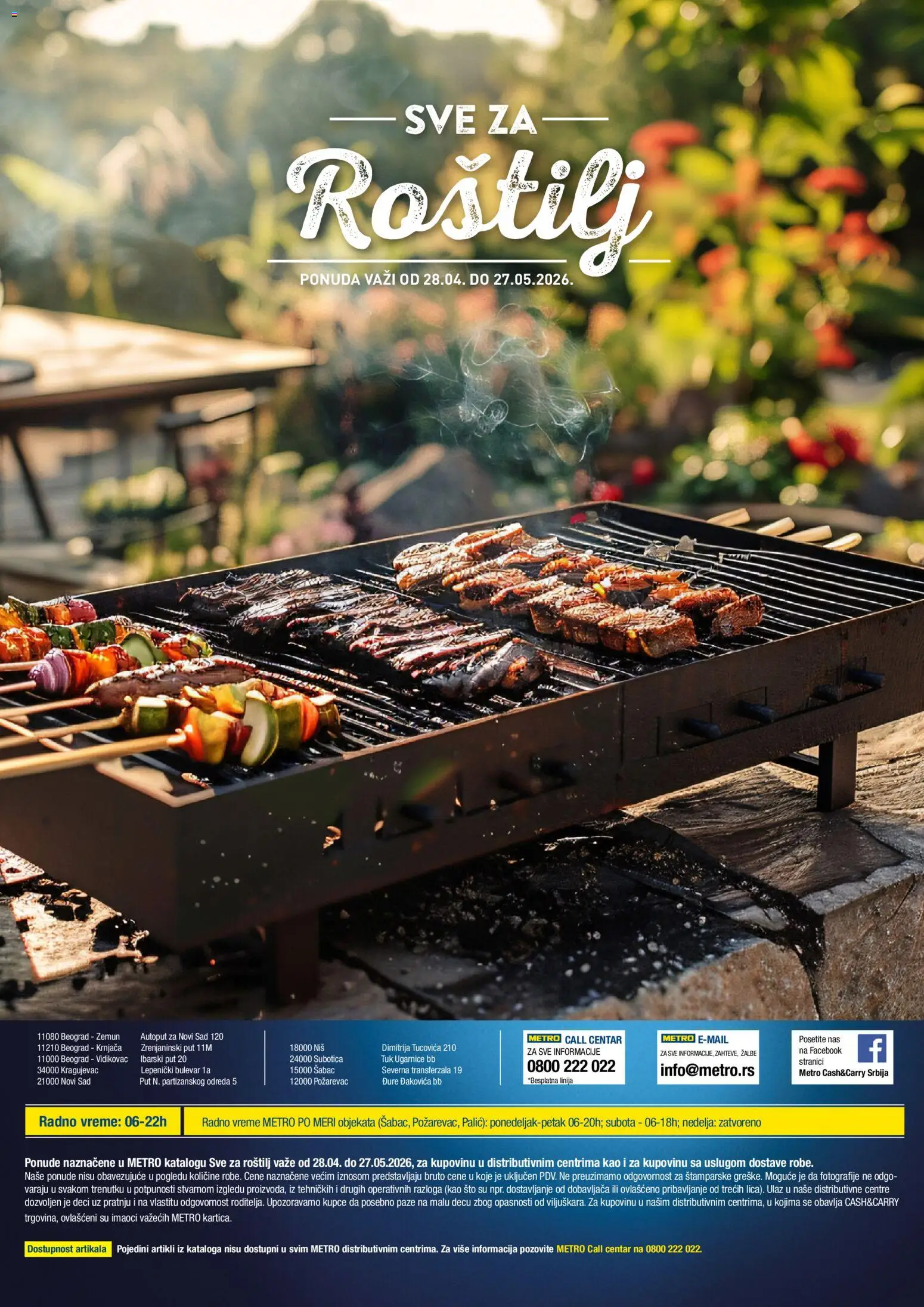 Metro katalog - važi od 28.04.2026 | Strana: 8 | Proizvode: Sto, Roštilj