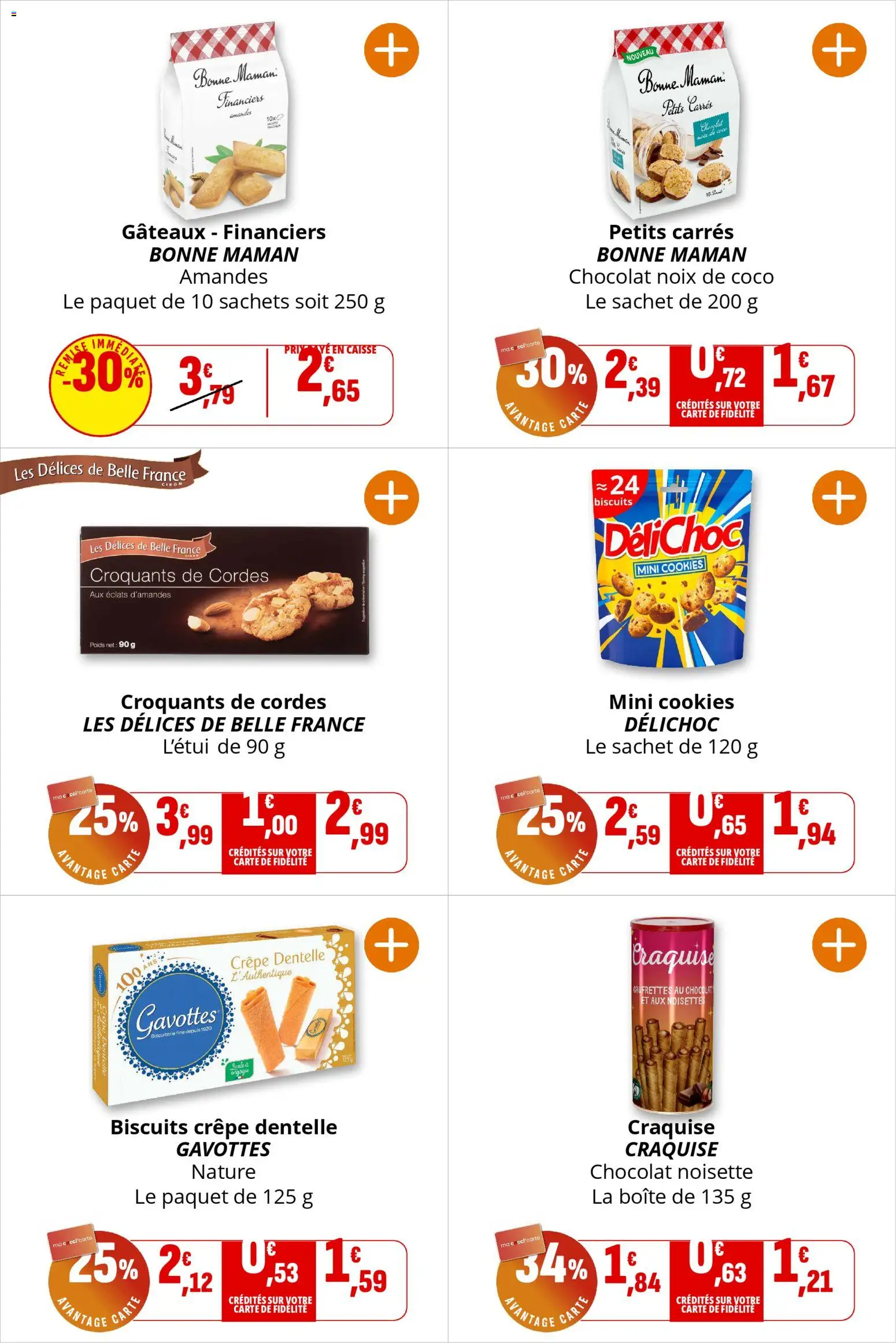 {H1} | Page: 44 | Produits: Poids, Noisettes, Chocolat, Biscuits