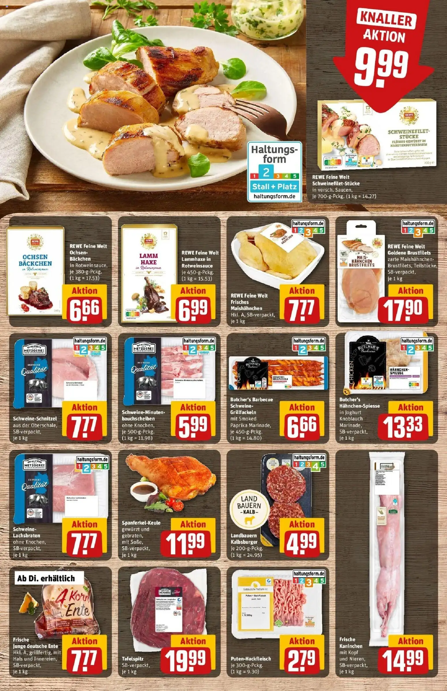 Rewe Prospekt Beilstein	 – gültig ab 30.03.2026 | Seite: 10 | Produkte: Hahnchen, Kaninchen, Schweinefilet, Paprika
