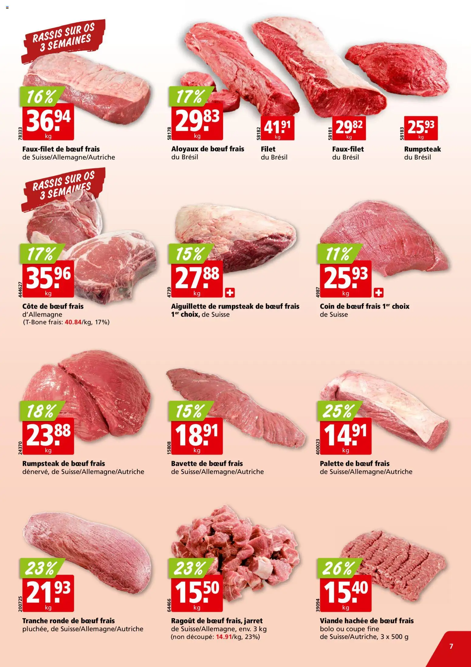 Aligro aktionen Chavannes, Matran, Genève, Sion – gültig ab 30.03.2026 | Seite: 7