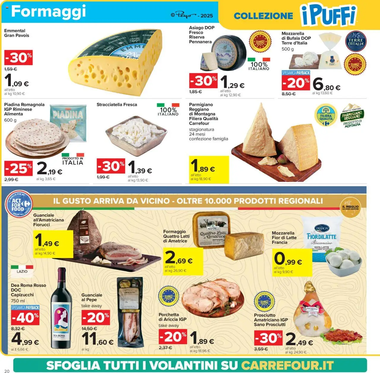 Volantino Carrefour del 05.05.2025 | Pagina: 20 | Prodotti: Formaggio, Parmigiano, Stracciatella, Emmental