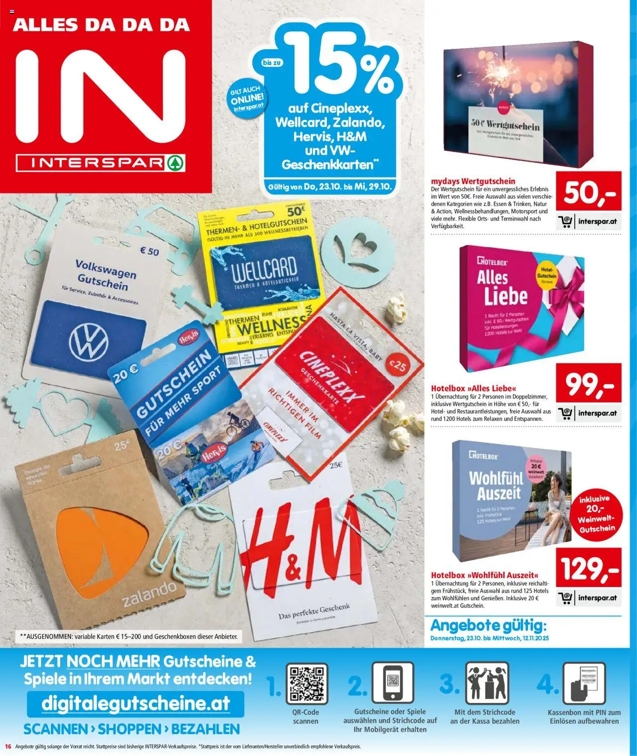Interspar Flugblatt - Osttirol gültig ab 23.10.2025 | Seite: 16