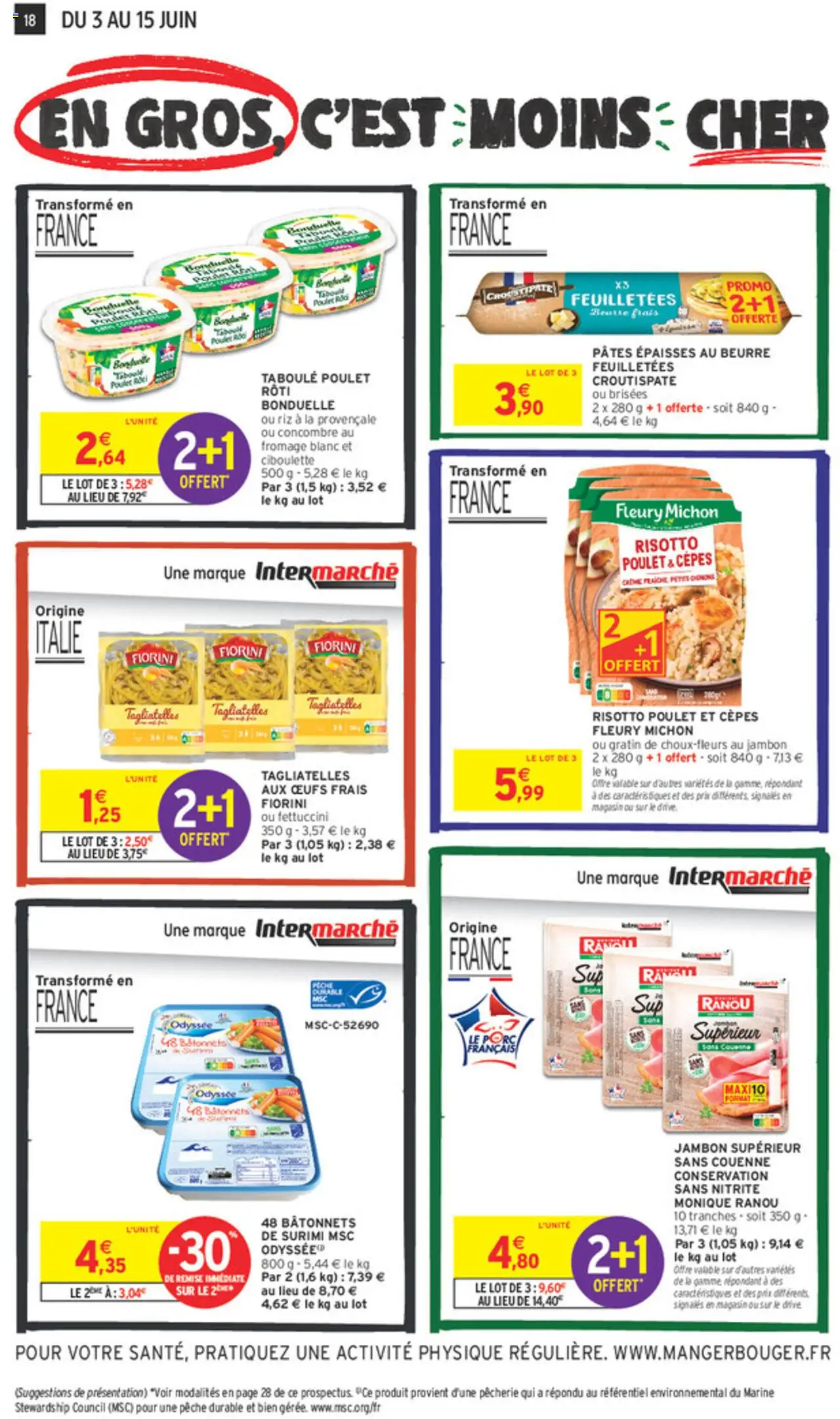  | Page: 18 | Produits: Concombre, Pêche, Fromage, Œufs