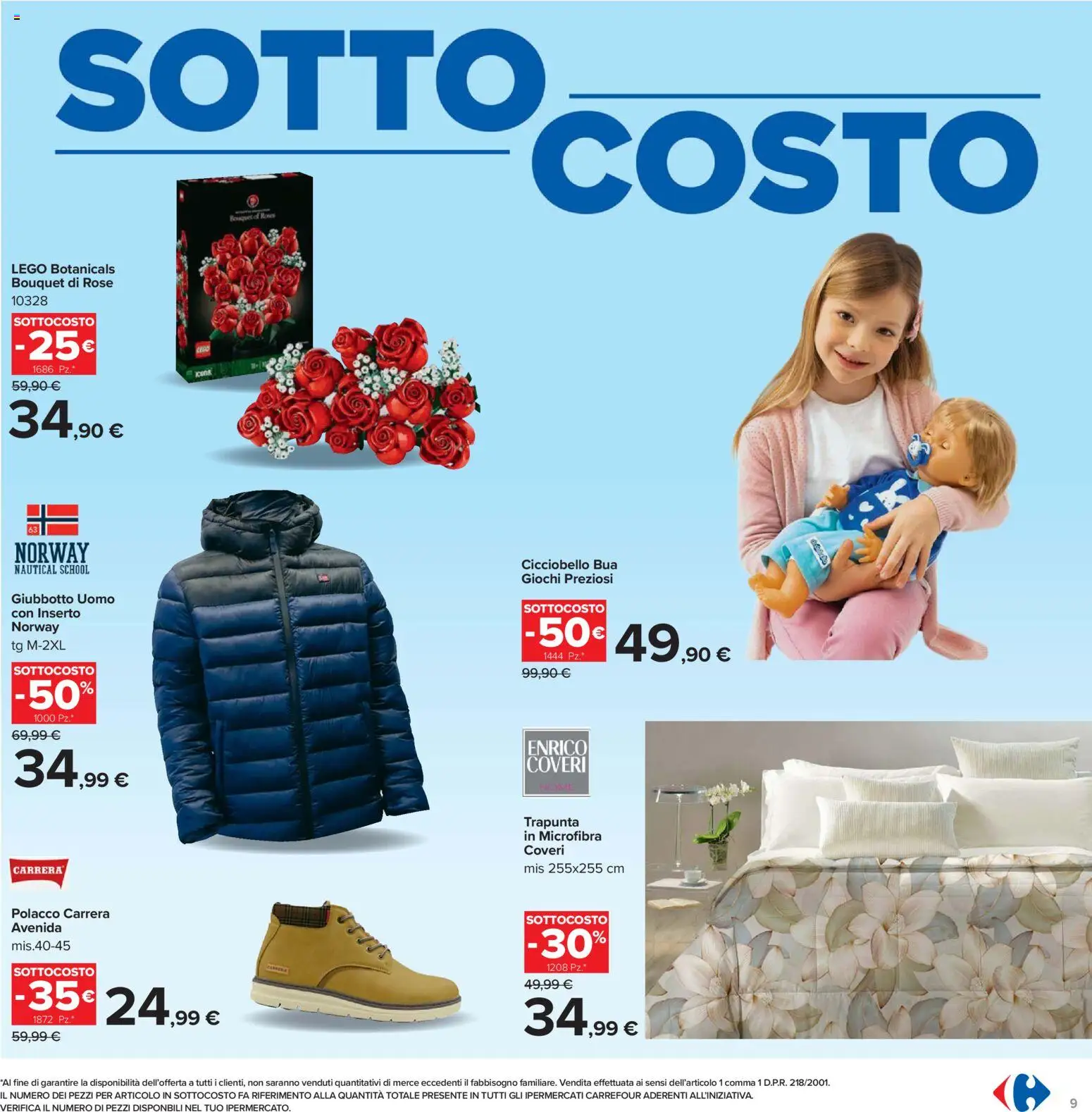 Volantino Carrefour del 07.11.2025 | Pagina: 9 | Prodotti: Trapunta