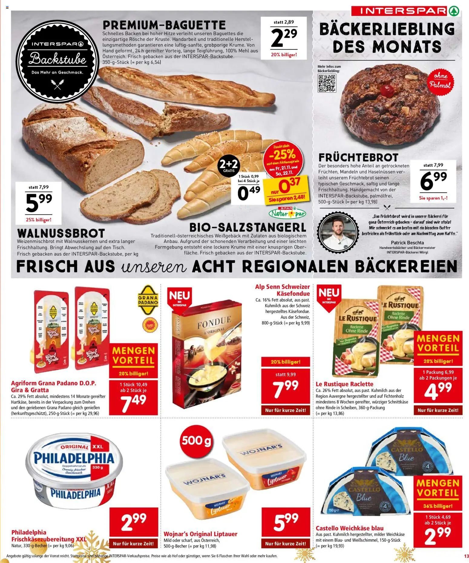 Interspar Flugblatt - Niederösterreich gültig ab 20.11.2025 | Seite: 14 | Produkte: Bäckerei, Butter