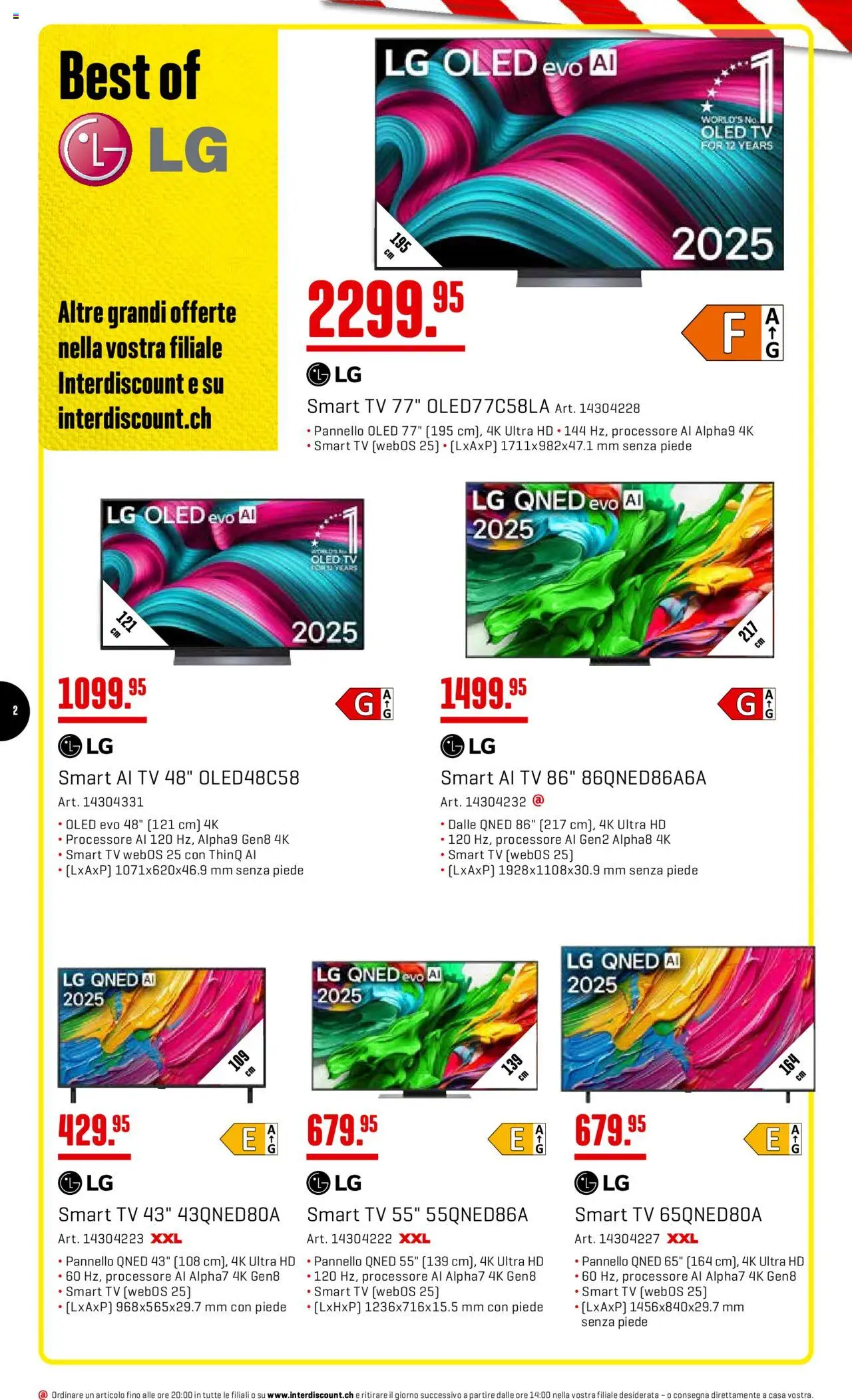 Interdiscount Aktionen IT – gültig ab 06.10.2025 | Seite: 2 | Produkte: TV, LG