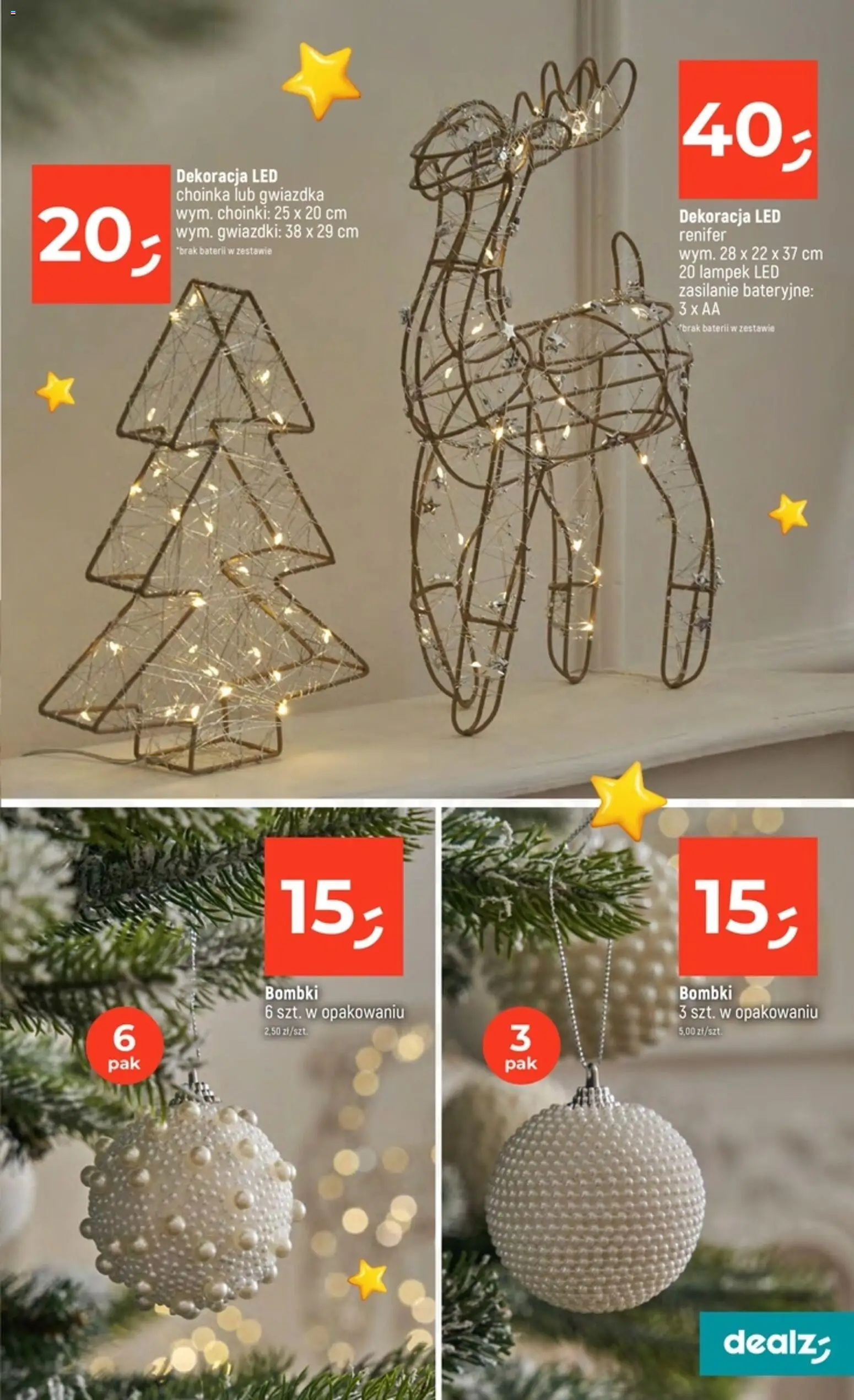 Dealz Gazetka od 30.10.2025 | Strona: 15 | Produkty: Choinka