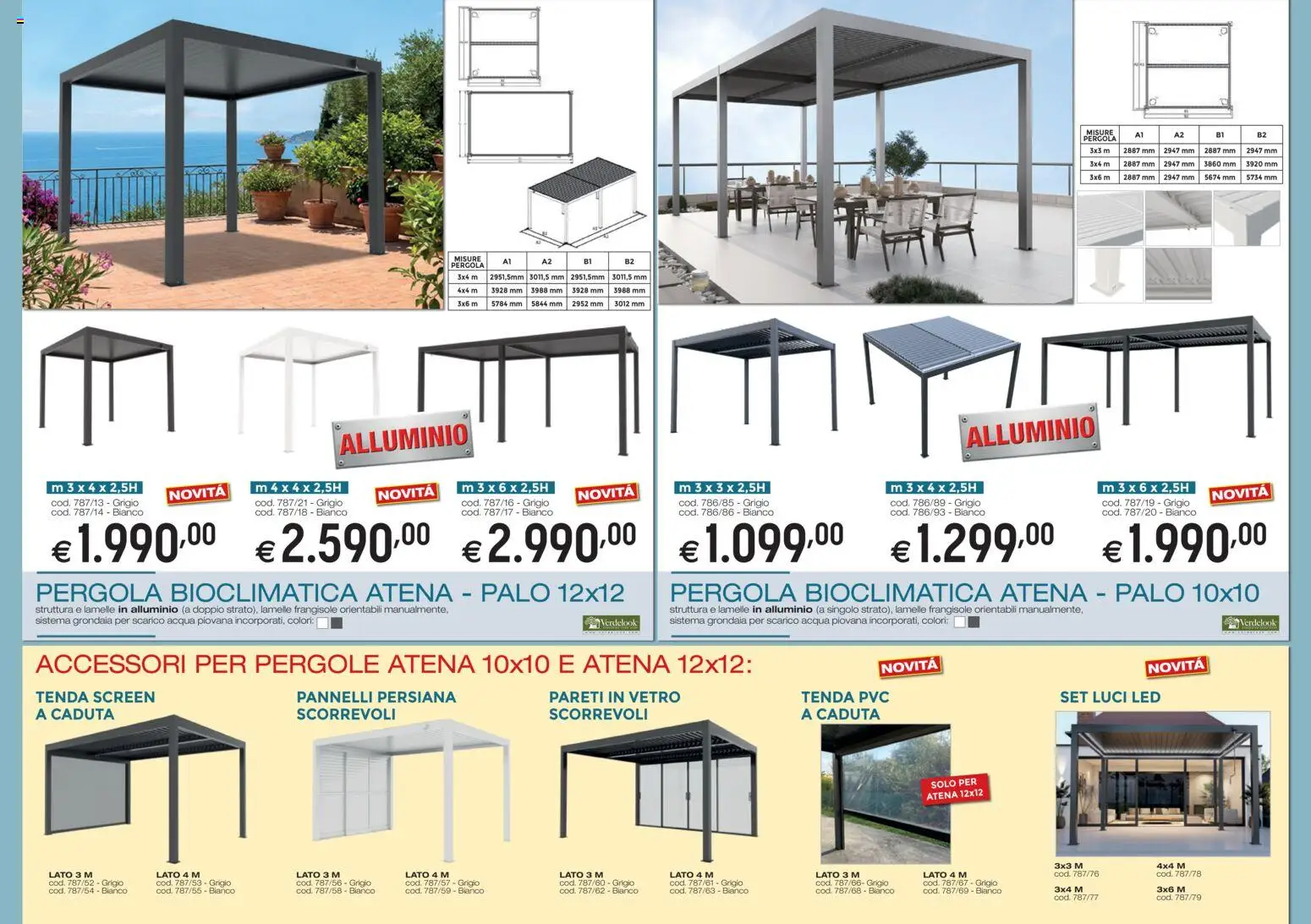 Volantino Brico OK del 05.03.2026 | Pagina: 11 | Prodotti: Tenda, Acqua, Pergola, Alluminio