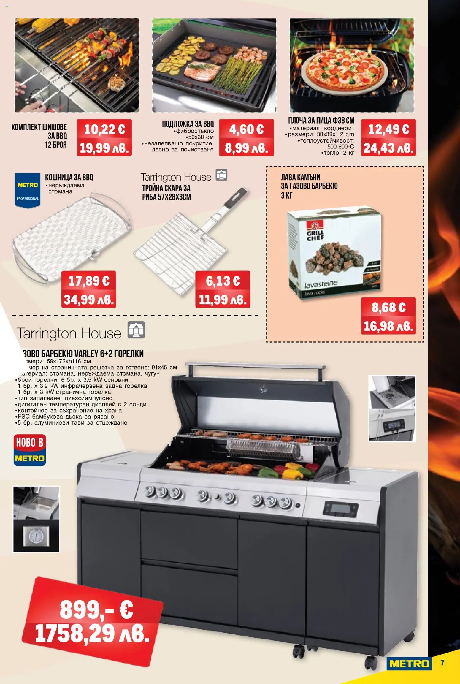 {H1} | Страница: 7 | Продукти: Пица, Тегло, Решетка, Подложка