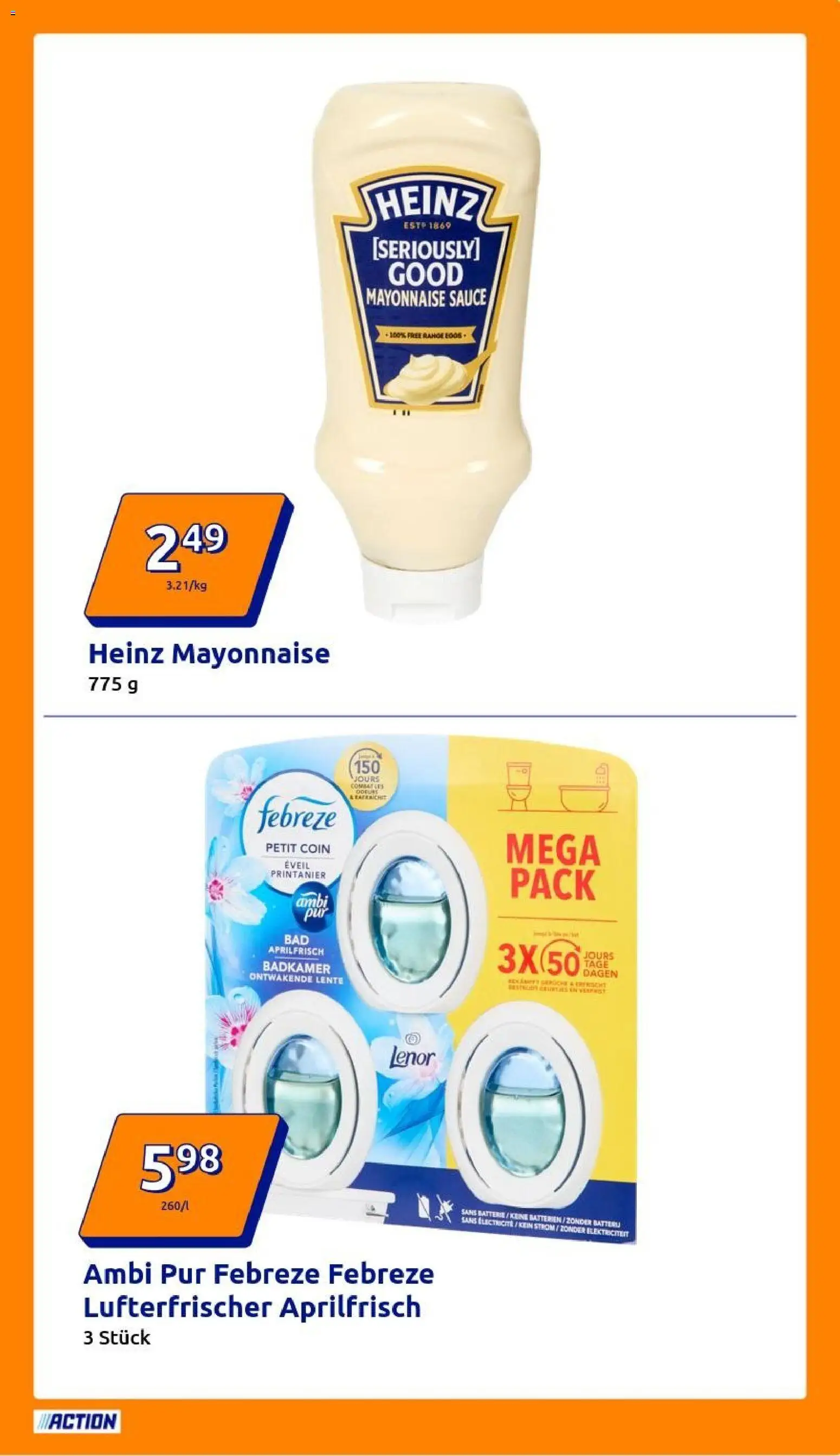 Action Prospekt – gültig ab 10.12.2025 | Seite: 5 | Produkte: Lenor, Batterien, Batterie, Mayonnaise