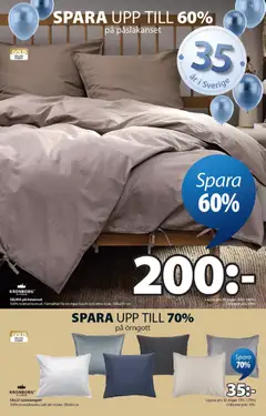 JYSK erbjudanden - Förhandsvisning av reklamblad från butik JYSK aktuell från 30.03.2026 | Sida: 15 | Produkter: Örngott, Påslakanset