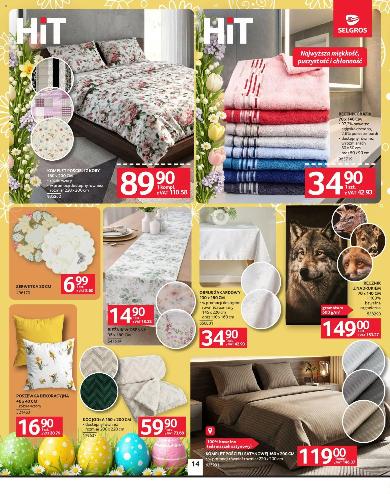 Selgros cash&carry gazetka - Oferta przemysłowa od 26.03.2026 | Strona: 16 | Produkty: Koc