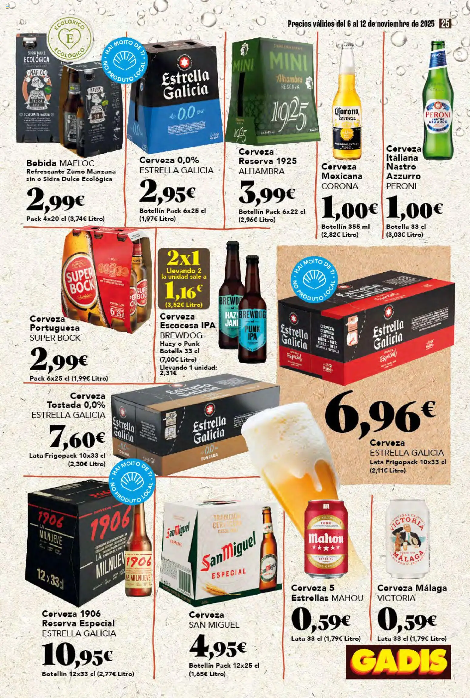 Gadis - folleto │ válido desde el 06.11.2025 | Página: 25 | Productos: Cerveza, Ροζ πιπέρι, Manzana