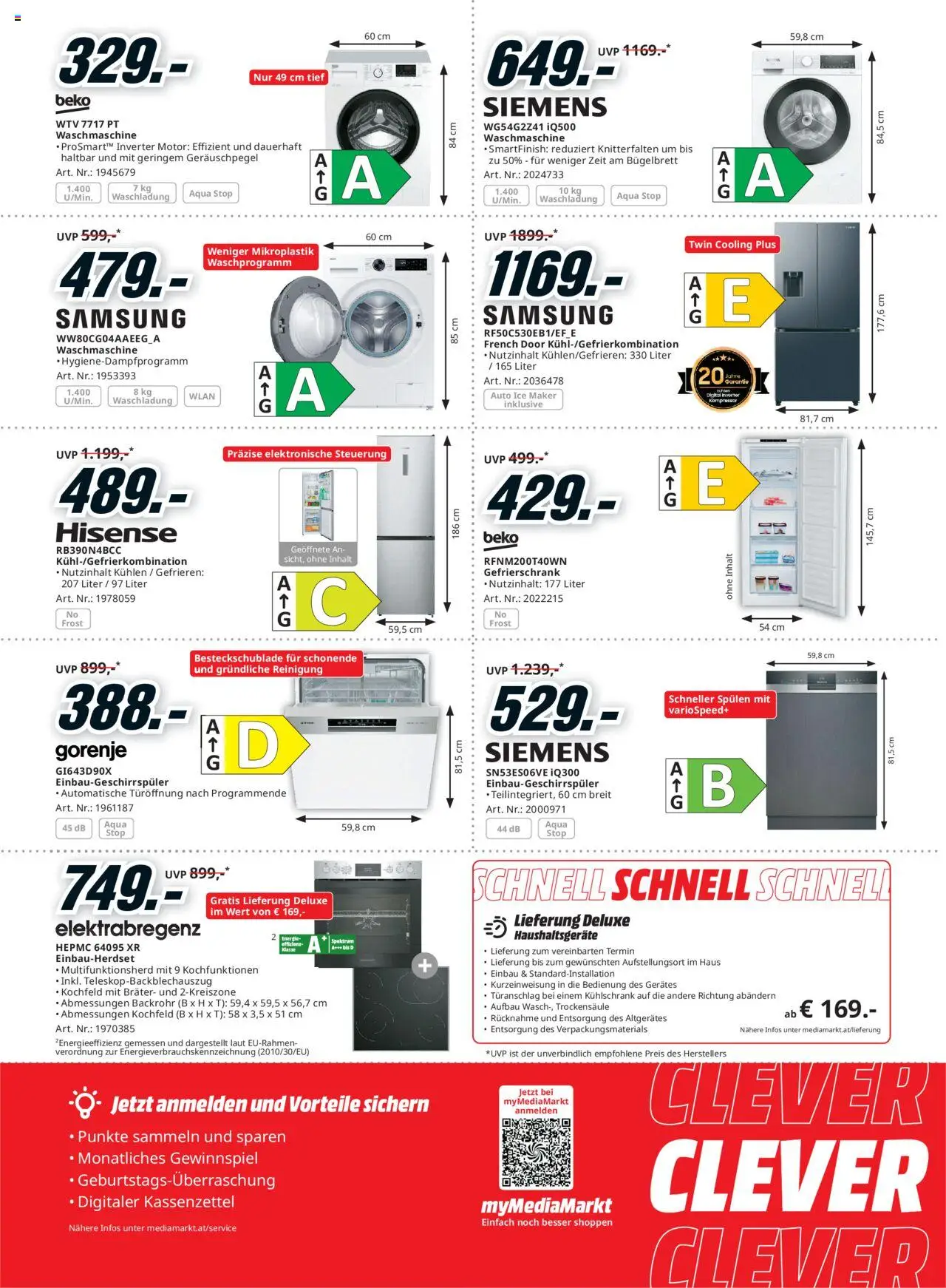 Media Markt Angebote gültig ab 30.07.2025 | Seite: 14 | Produkte: Kühlschrank, Gefrierschrank, Waschmaschine, Kochfeld