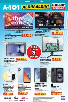 A101 Katalog - 31.07.2025 tarihinden itibaren geçerlidir | Sayfa: 19 | Ürünler: Pil, TV, Tablet, Video