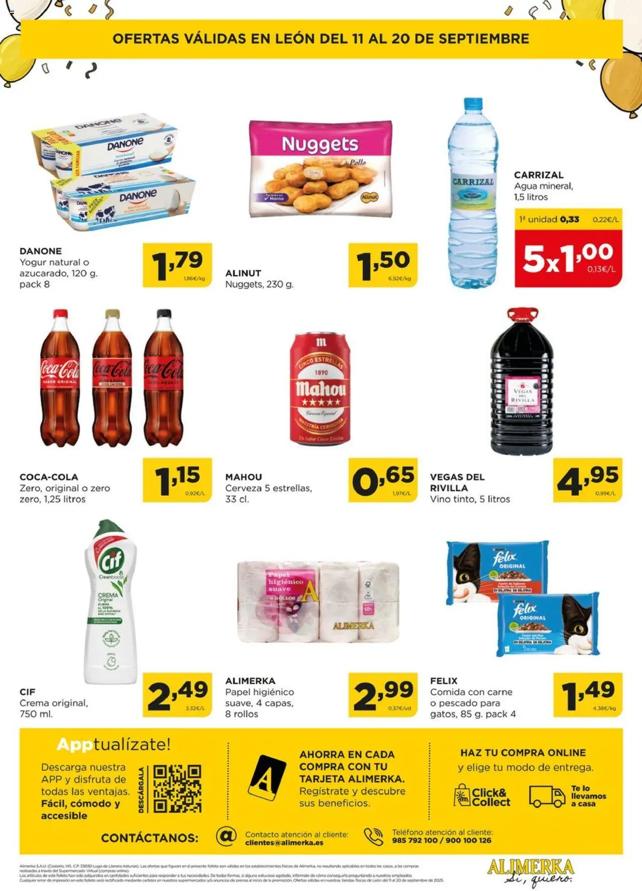 Alimerka - Reapertura │ válido desde el 11.09.2025 | Página: 4 | Productos: Yogur, Pescado, Té, Nuggets