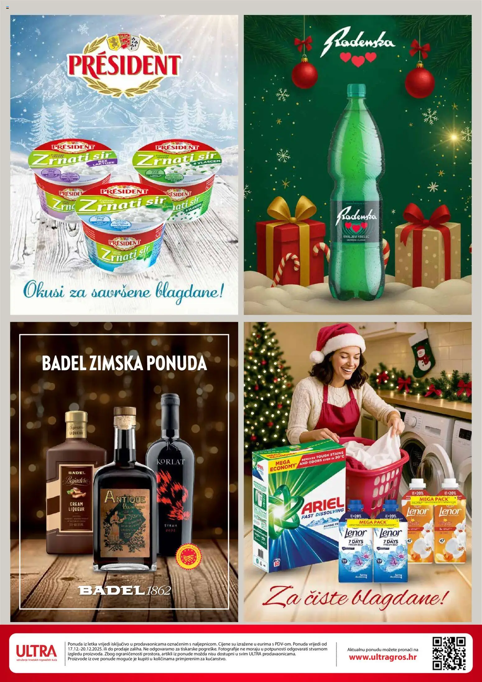Ultra Gros katalog | vrijedi od 17.12.2025 | Stranica: 2 | Proizvodi: Korlat, Sir, Ariel, Lenor