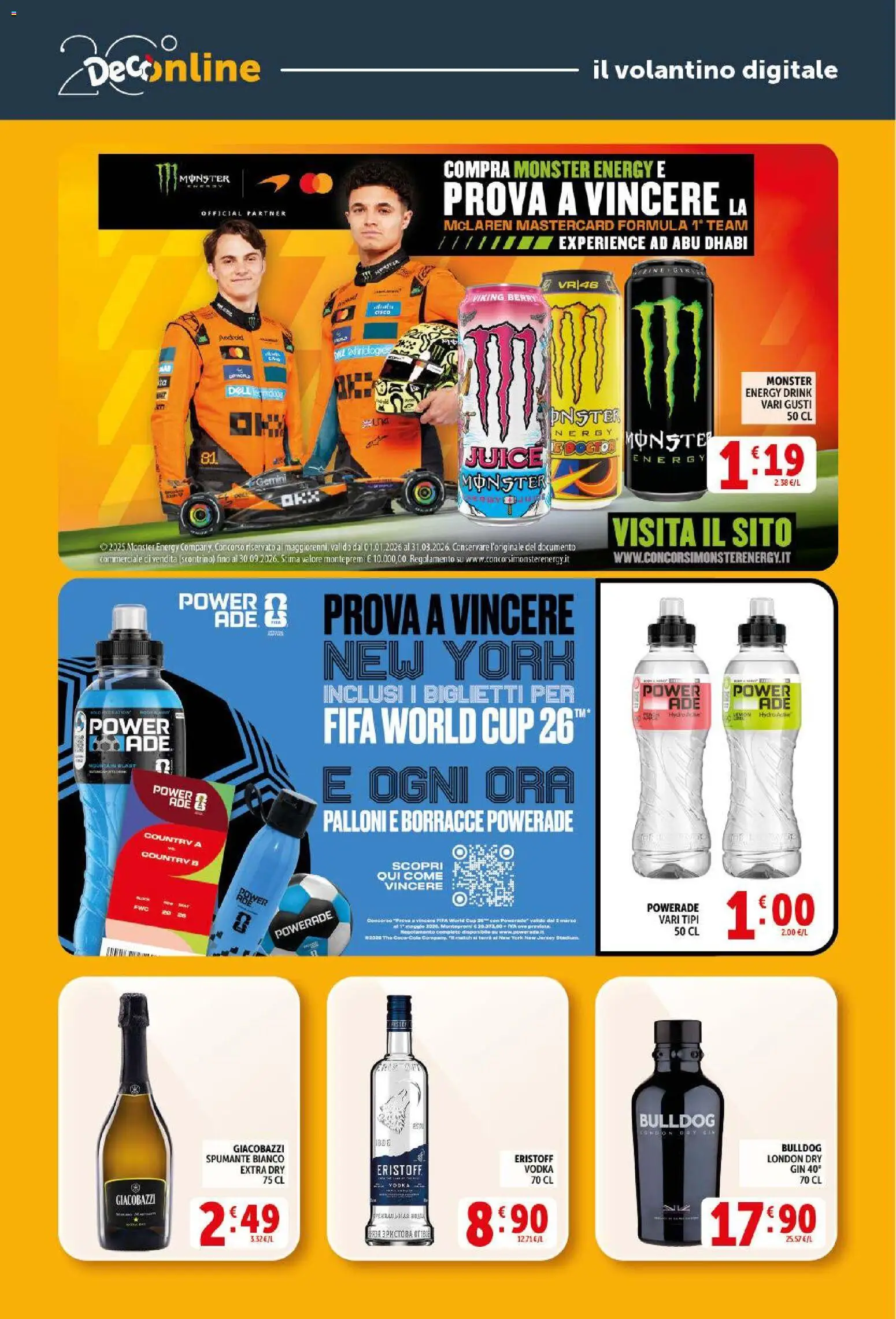 Volantino Decò del 17.03.2026 | Pagina: 35 | Prodotti: Gin, Vodka, Spumante, Coca Cola