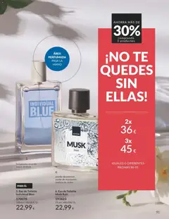 Vista previa Eau de Toilette Individual Blue, 100 ml Eau de Toilette Individual Blue with bergamot, lavender, and soft musk notes. válido desde el 01.03.2026 | Página: 97 | Productos: Eau de toilette, Aceite, Té