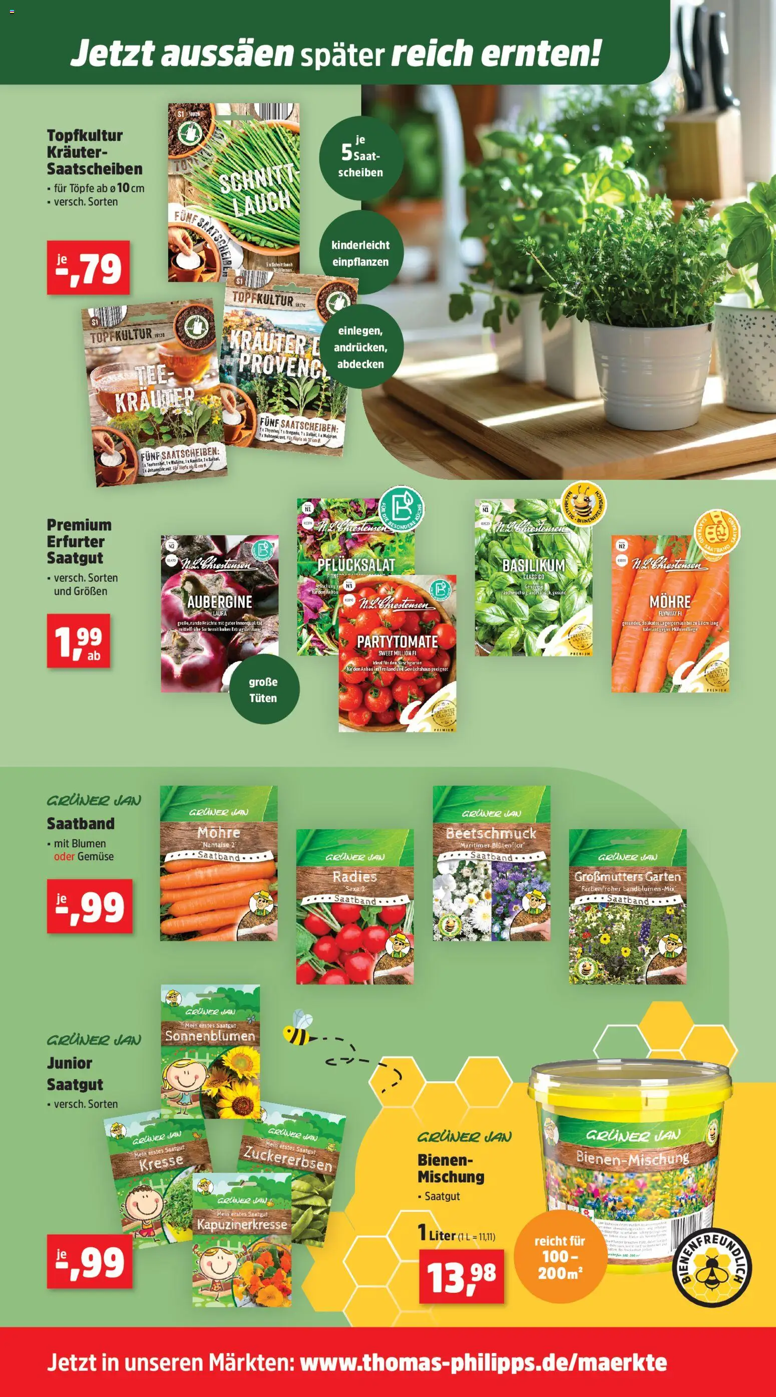 Thomas Philipps Prospekt – gültig ab 30.03.2026 | Seite: 4 | Produkte: Blumen, Gemüse, Aubergine