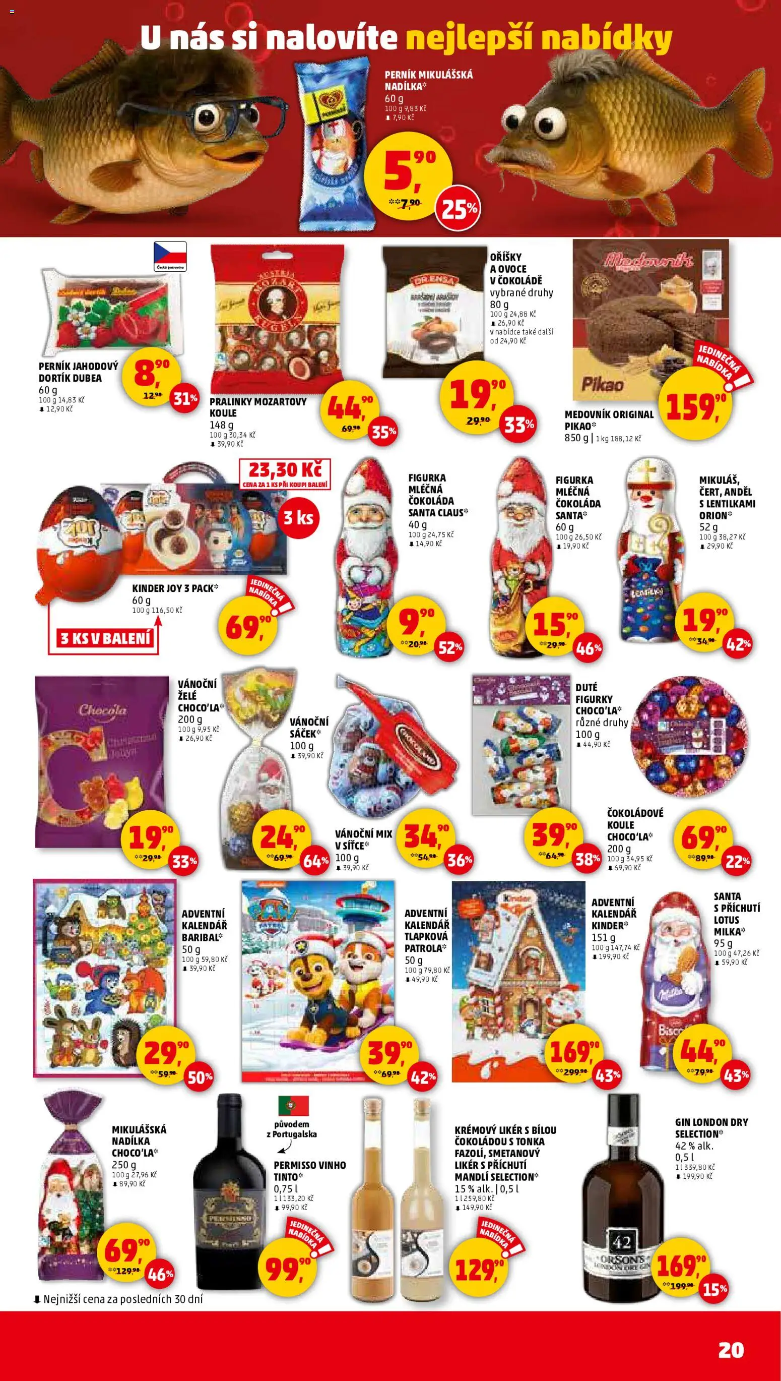 Penny Market leták - Čtvrtečník od 27.11.2025 | Strana: 20 | Produkty: Perník, Medovník, Oříšky, Kalendář