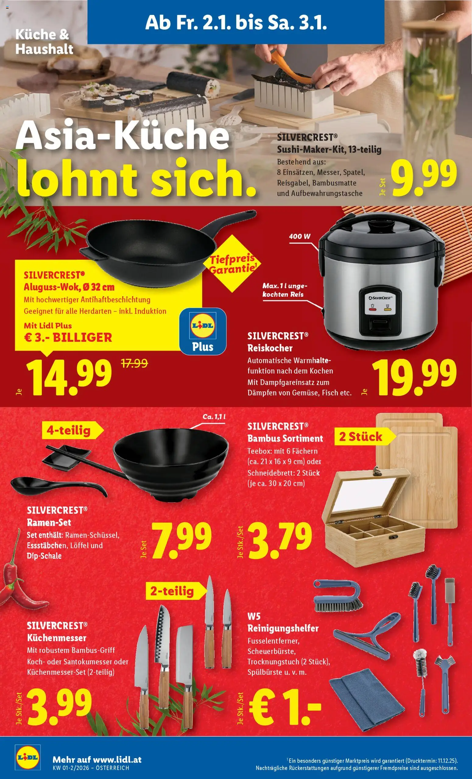 Lidl Flugblatt gültig ab 02.01.2026 | Seite: 16 | Produkte: Reis, Fisch