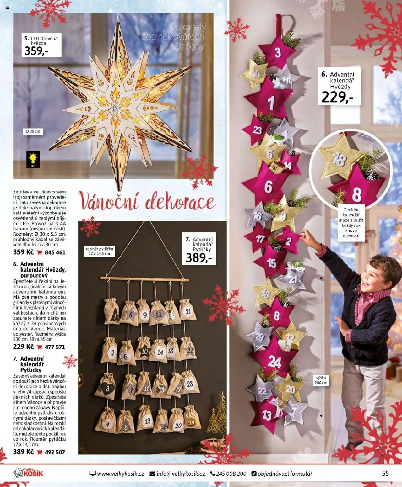 Velký Košík katalog září od 01.09.2025 | Strana: 55 | Produkty: Košík, Adventní kalendář, Kalendář, Baterie