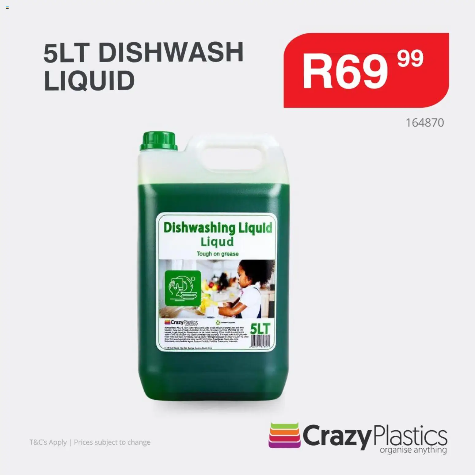 New Crazy Plastics catalogue – valid from 14.03.2026 | Page: 1 | Products: Dishwashing liquid