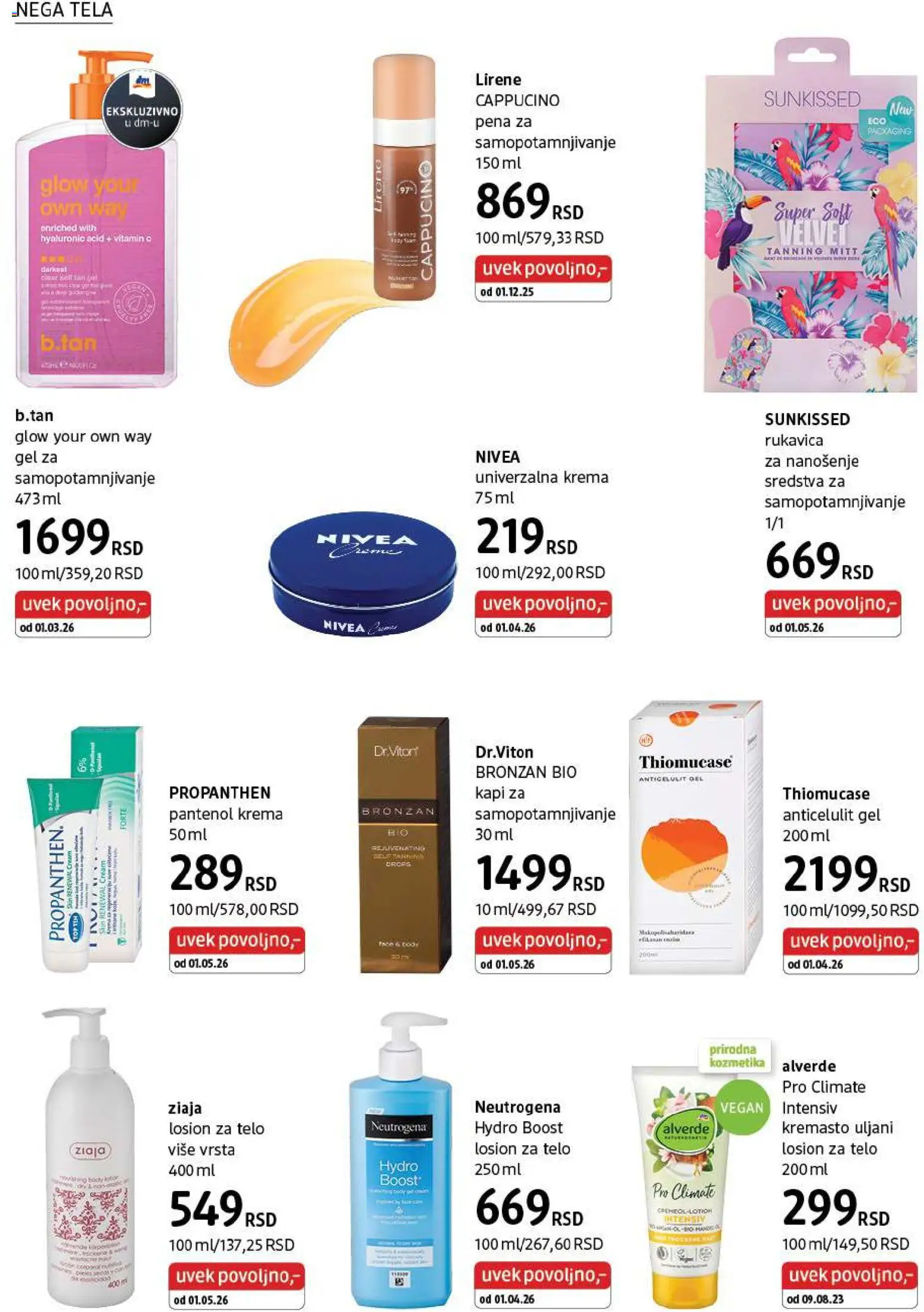 DM Drogerie katalog - važi od 01.05.2026 | Strana: 26 | Proizvode: Nivea, Krema
