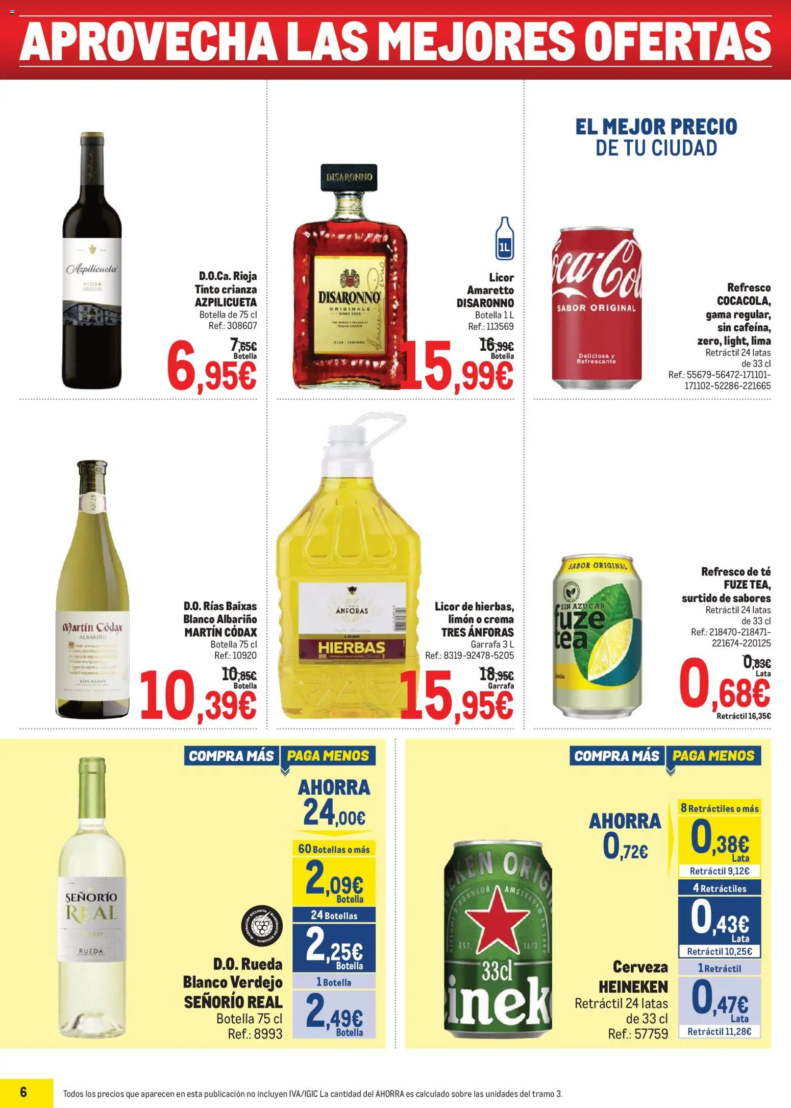 Makro Precios Canarias │ válido desde el 20.04.2026 | Página: 6 | Productos: Lima, Licor, Té, Σπανάκι