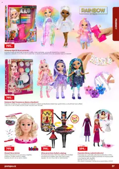 Náhled letáku POMPO katalog Vánoce 2025 od 16.10.2025 | Strana: 37 | Produkty: Šaty, Rainbow High, Fixy, Baterie