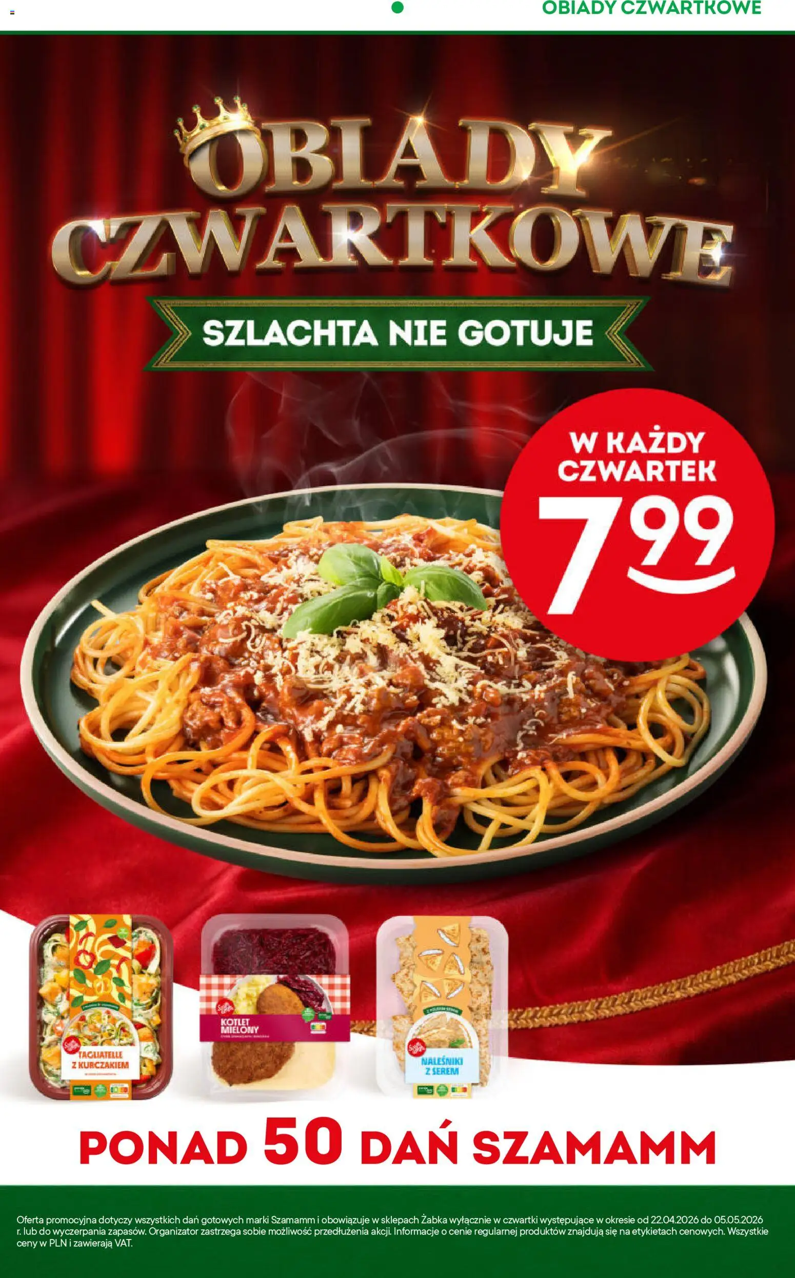 Żabka gazetka od 22.04.2026 | Strona: 6 | Produkty: Tagliatelle, Naleśniki