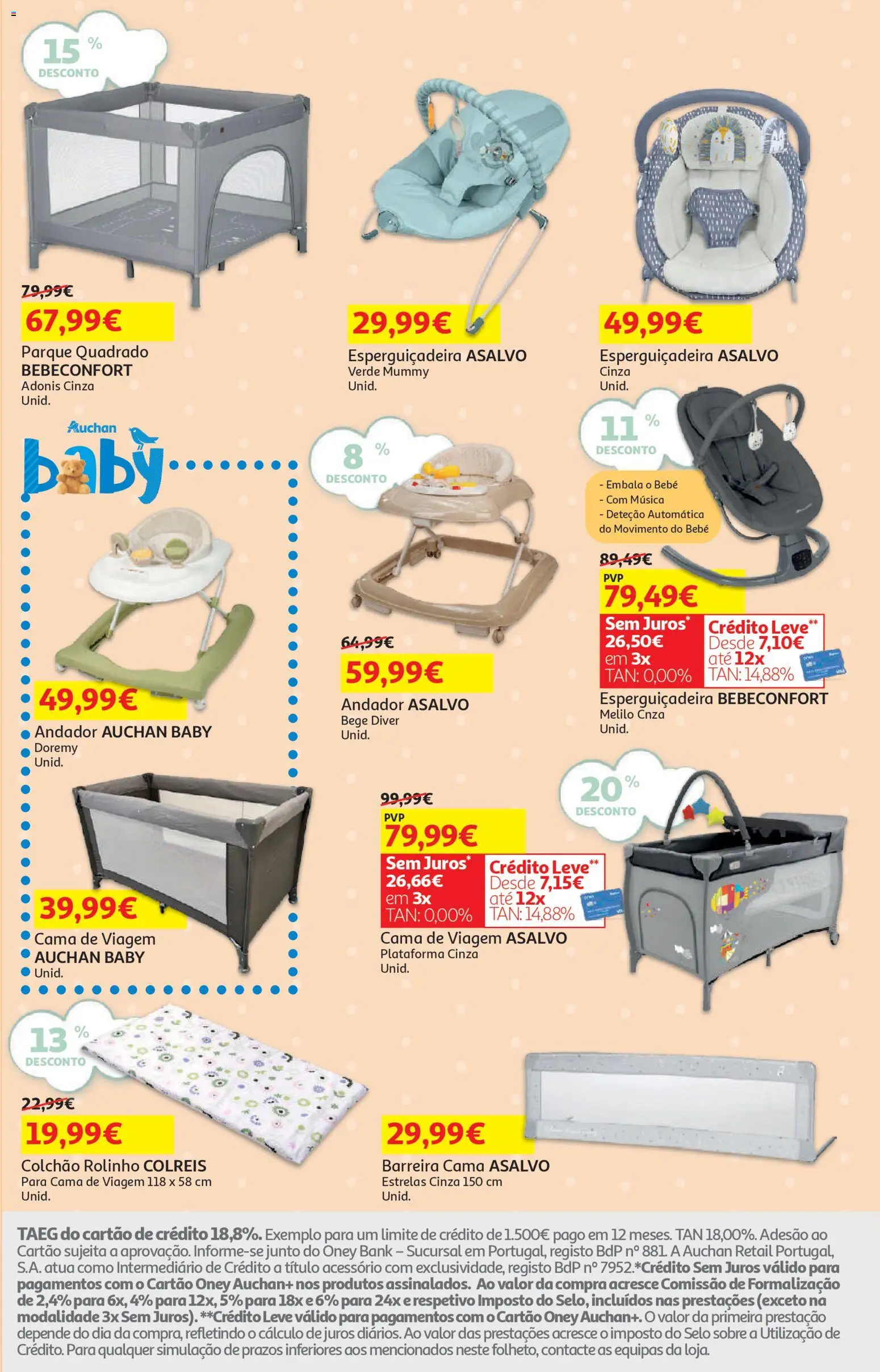 Auchan - Bebé │ válido de 13.01.2026 | Página: 15 | Produtos: Cama, Colchão
