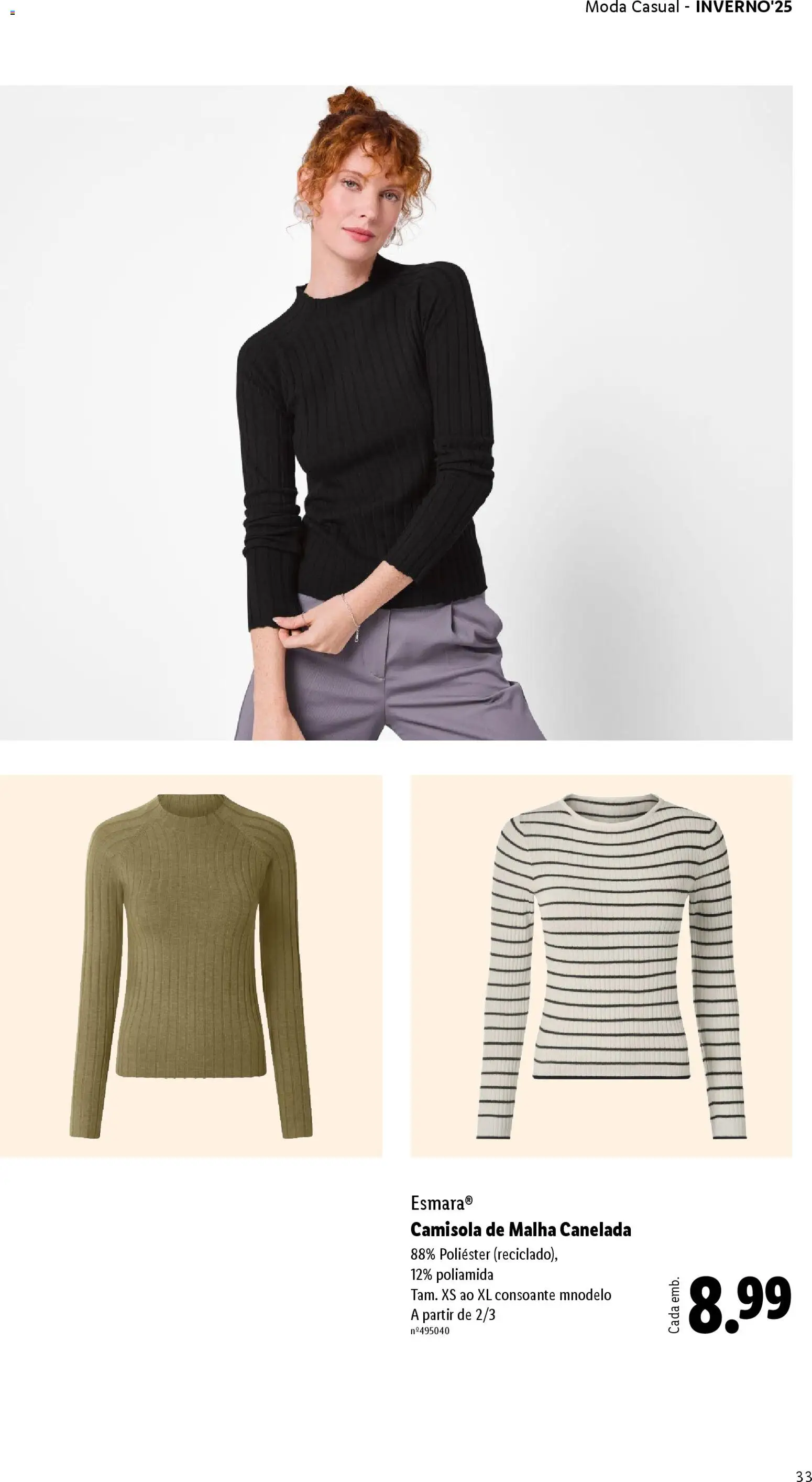 Lidl folheto │ válido de 01.12.2025 | Página: 33 | Produtos: Camisola