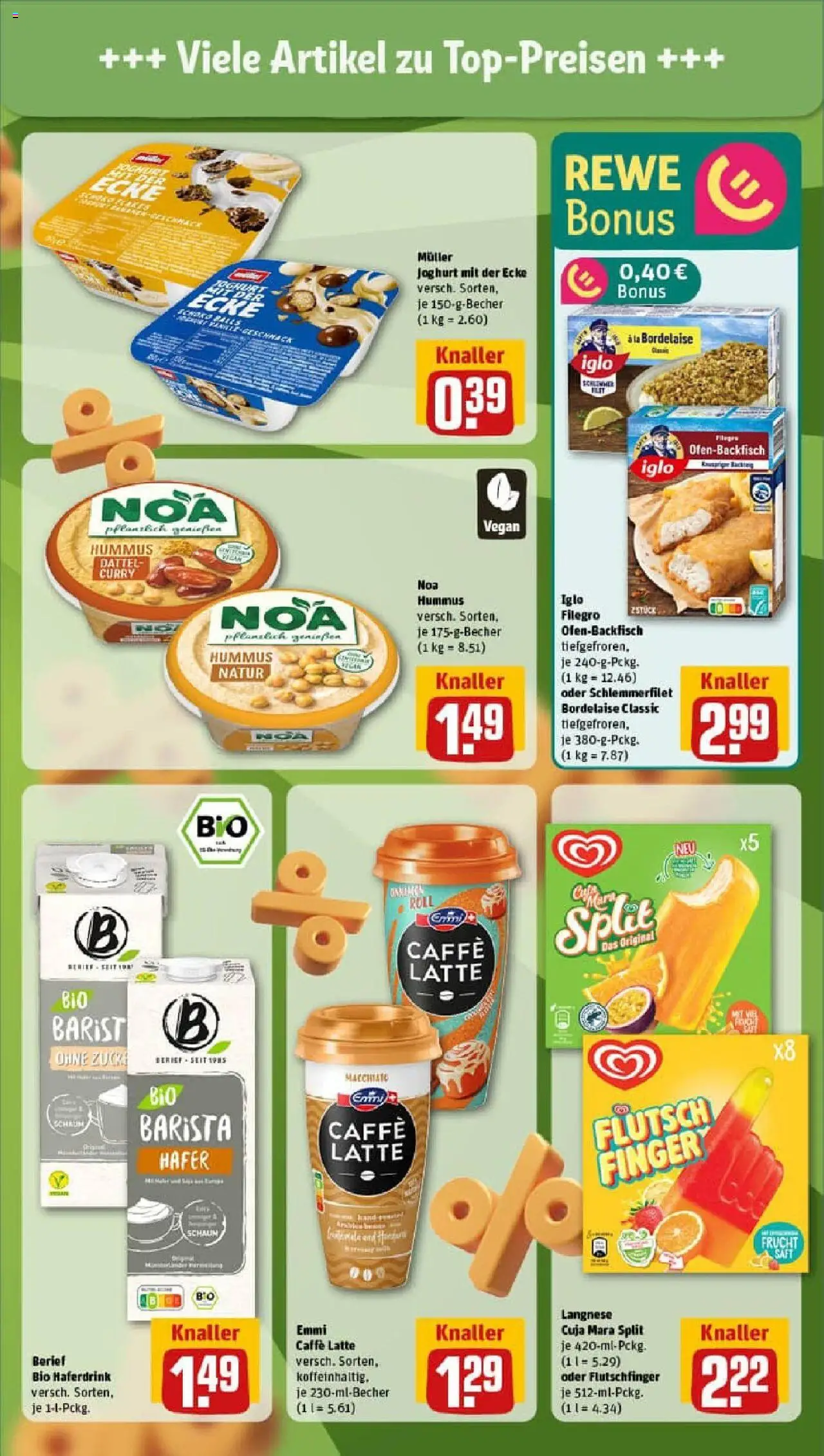 Rewe prospekt Bad Homburg V. D. Höhe	 - gültig ab dem 29.06.2025 | Seite: 5 | Produkte: Langnese, Iglo, Haferdrink, Dattel
