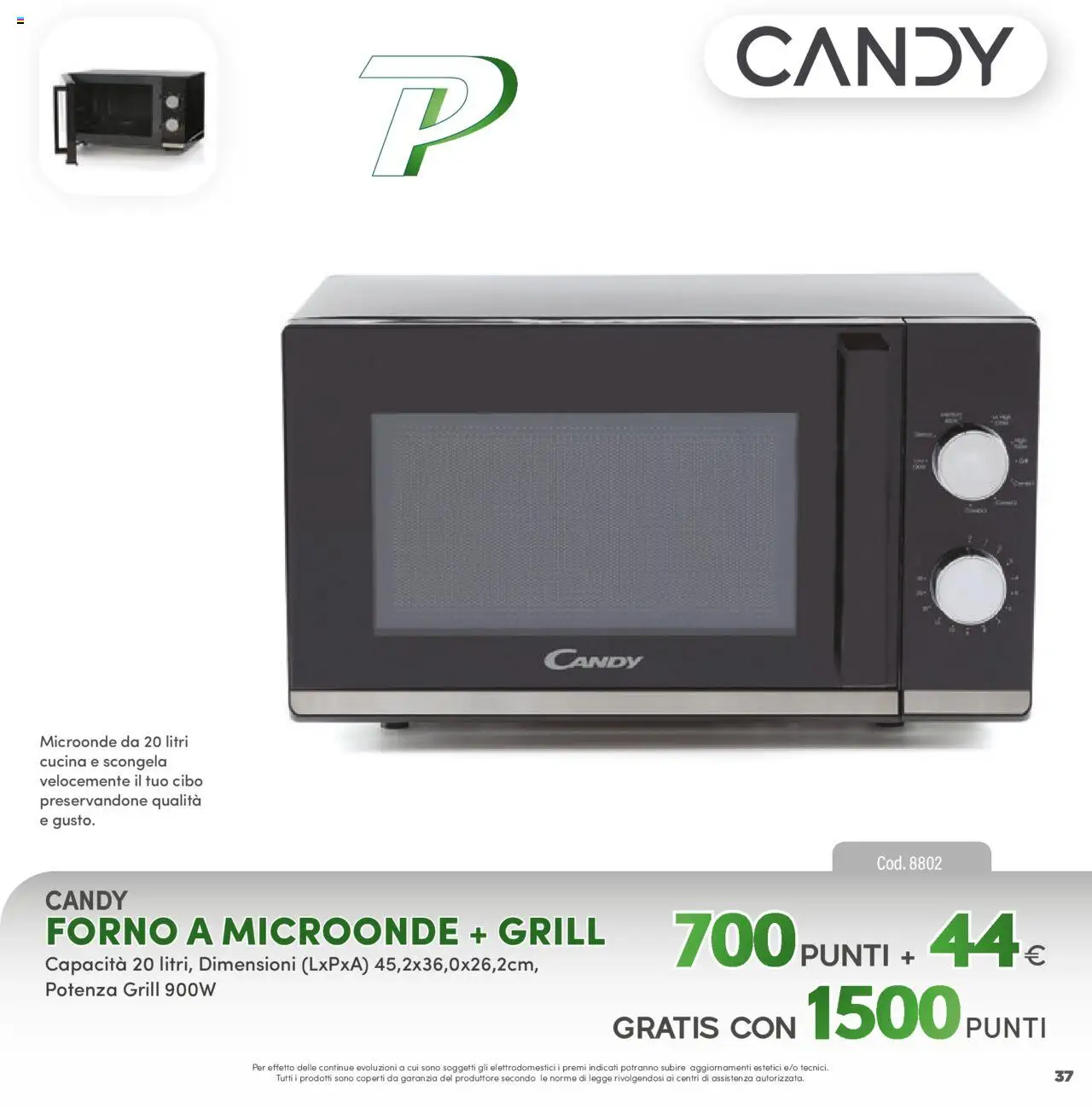 Volantino PIM Supermercati del 12.04.2025 | Pagina: 37 | Prodotti: Microonde, Forno a microonde, Forno