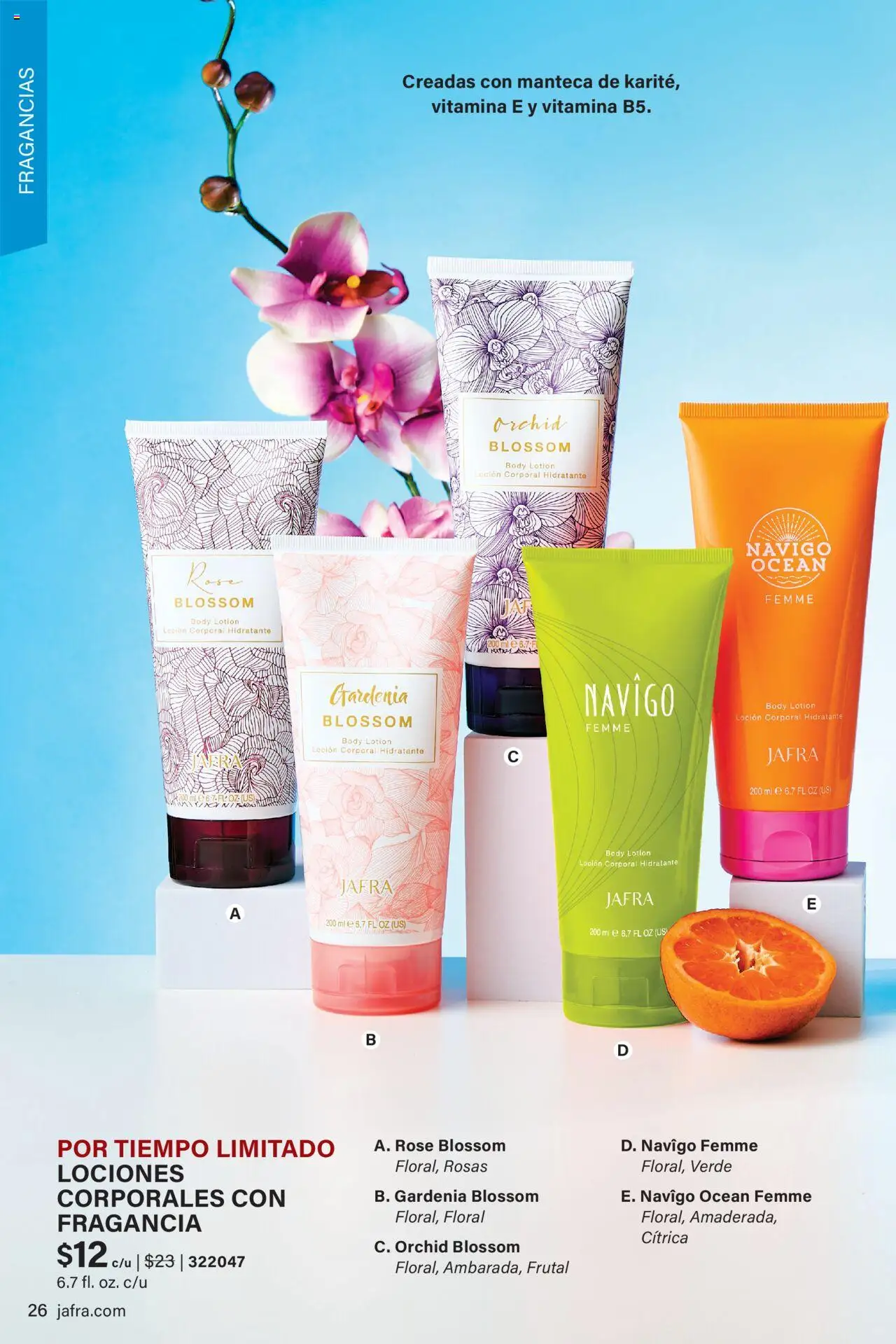 JAFRA folleto │ válido desde el 01.06.2025 | Página: 26 | Productos: Fragancia, Manteca, Loción corporal, Body