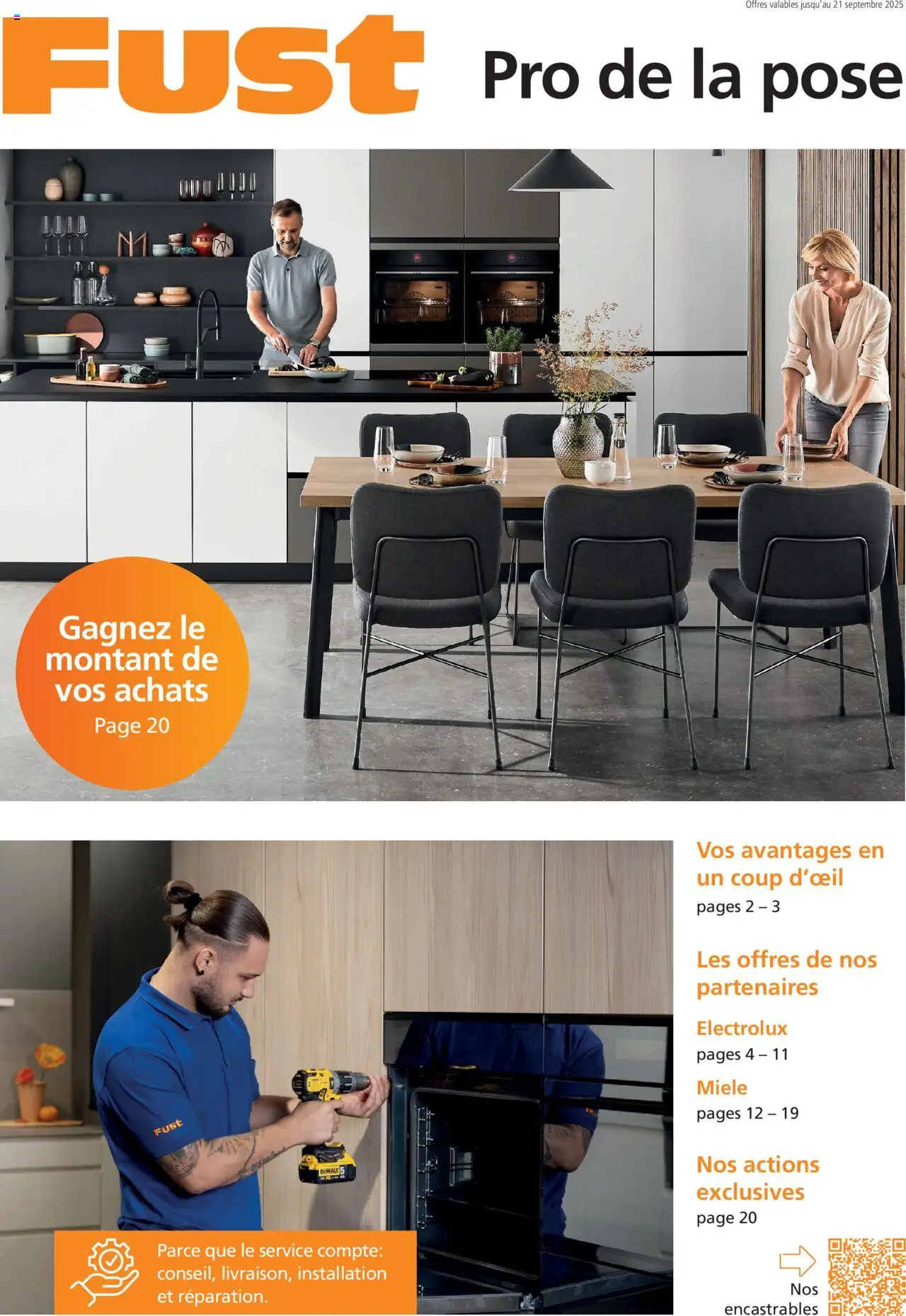 Fust Aktionen Appareils encastrables FR – gültig ab 15.09.2025 | Seite: 1 | Produkte: Miele