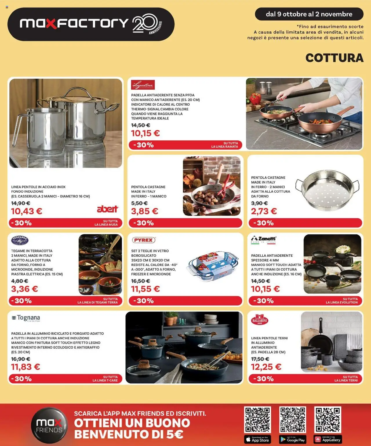 Volantino Max Factory del 09.10.2025 | Pagina: 5 | Prodotti: Freezer, The, Padella, Terra