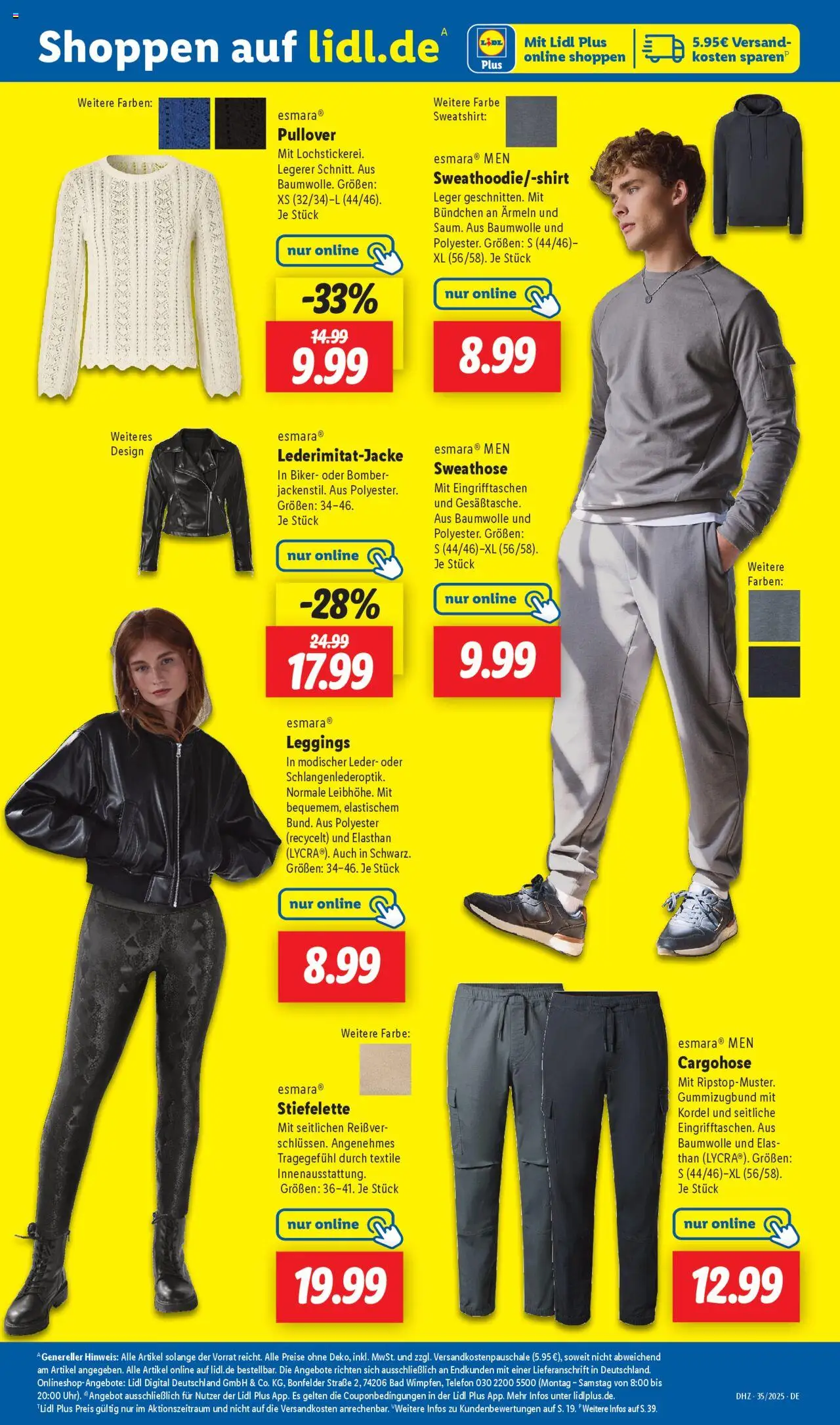 Lidl Prospekt Düsseldorf	 - gültig ab dem 25.08.2025 | Seite: 11 | Produkte: Sweatshirt, Cargohose, Pullover, Telefon