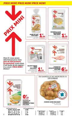 Super U - Prévisualisation de Super U catalogue valide à partir de 27.12.2025 | Page: 2 | Produits: Cuisses de poulet, Pommes, Oignons, Pommes de terre