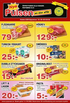 Nya Pulsen - erbjudanden - Förhandsvisning av reklamblad från butik Nya Pulsen aktuell från 11.08.2025