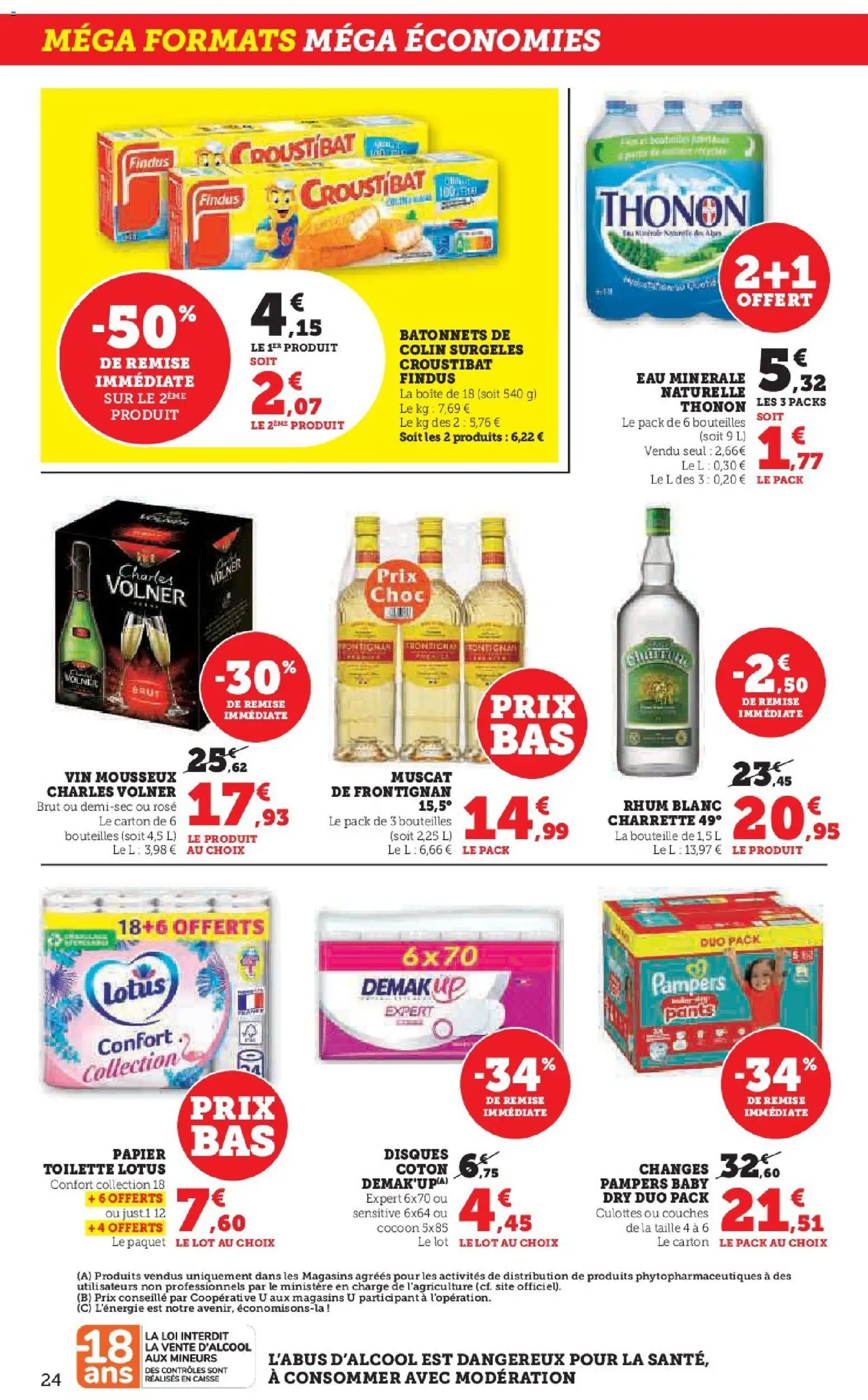 {H1} | Page: 24 | Produits: Vin mousseux, Eau minérale, Coton, Rhum