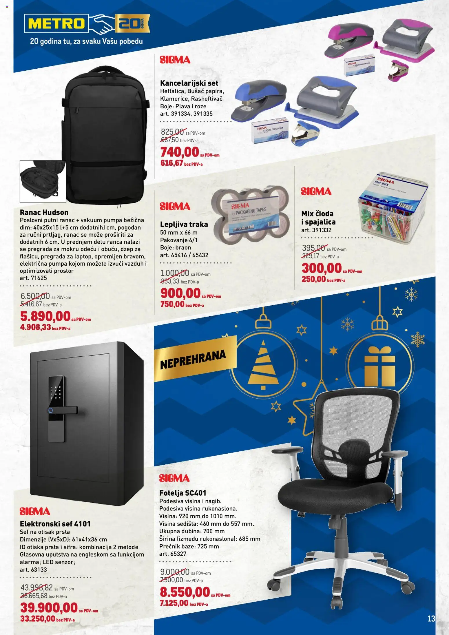 Metro katalog - važi od 27.11.2025 | Strana: 13 | Proizvode: Ranac, Fotelja, Pakovanje