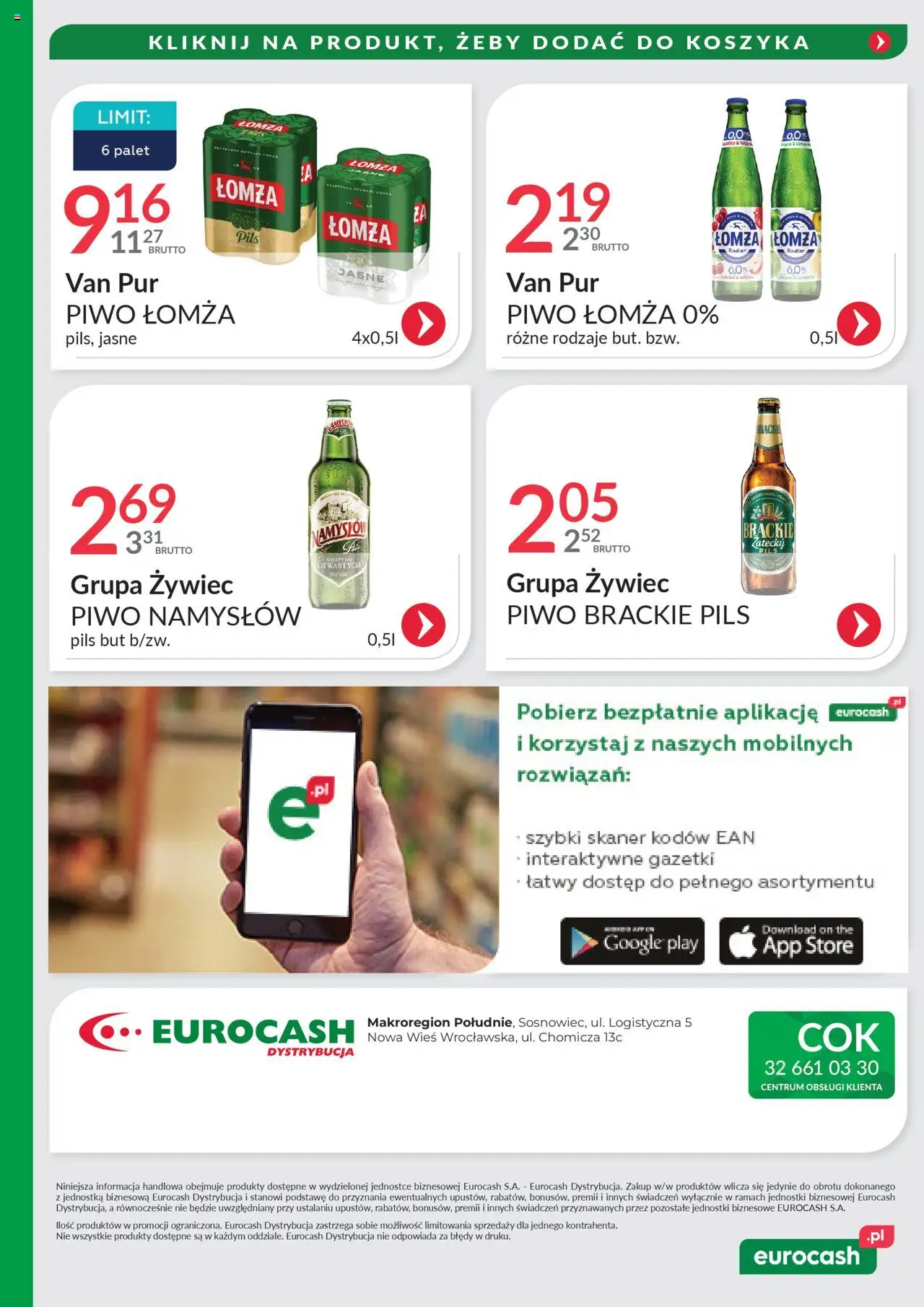 Eurocash Gazetka - Oferta Południe od 28.09.2025 | Strona: 21 | Produkty: Skaner, Piwo, Piwo Namysłów