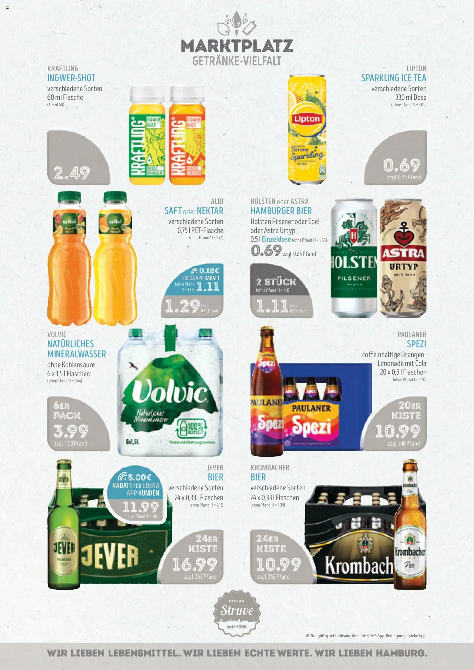 Edeka Struve Prospekt 	 – gültig ab 10.11.2025 | Seite: 11 | Produkte: Holsten, Mineralwasser, Krombacher, Paulaner